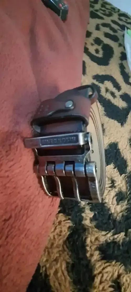 VIBE Genuine Leather Belt Bison Denim Size ONE SIZE - 2 Thumbnail