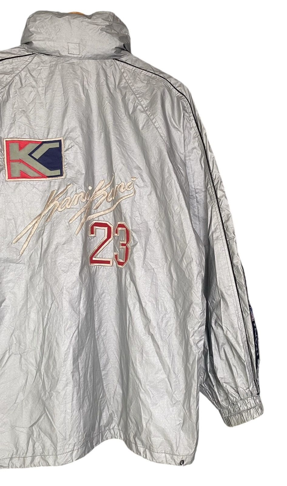 Vintage Rare KARL KANI Side Tape Light Zipper Jacket Hoodie (L) Size US L / EU 52-54 / 3 - 9 Thumbnail