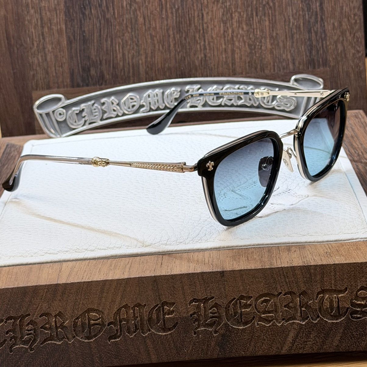 Chrome Hearts Chrome Hearts Strapadictome ‘Ocean’s Depth’ Sunglasses Size ONE SIZE - 5 Thumbnail