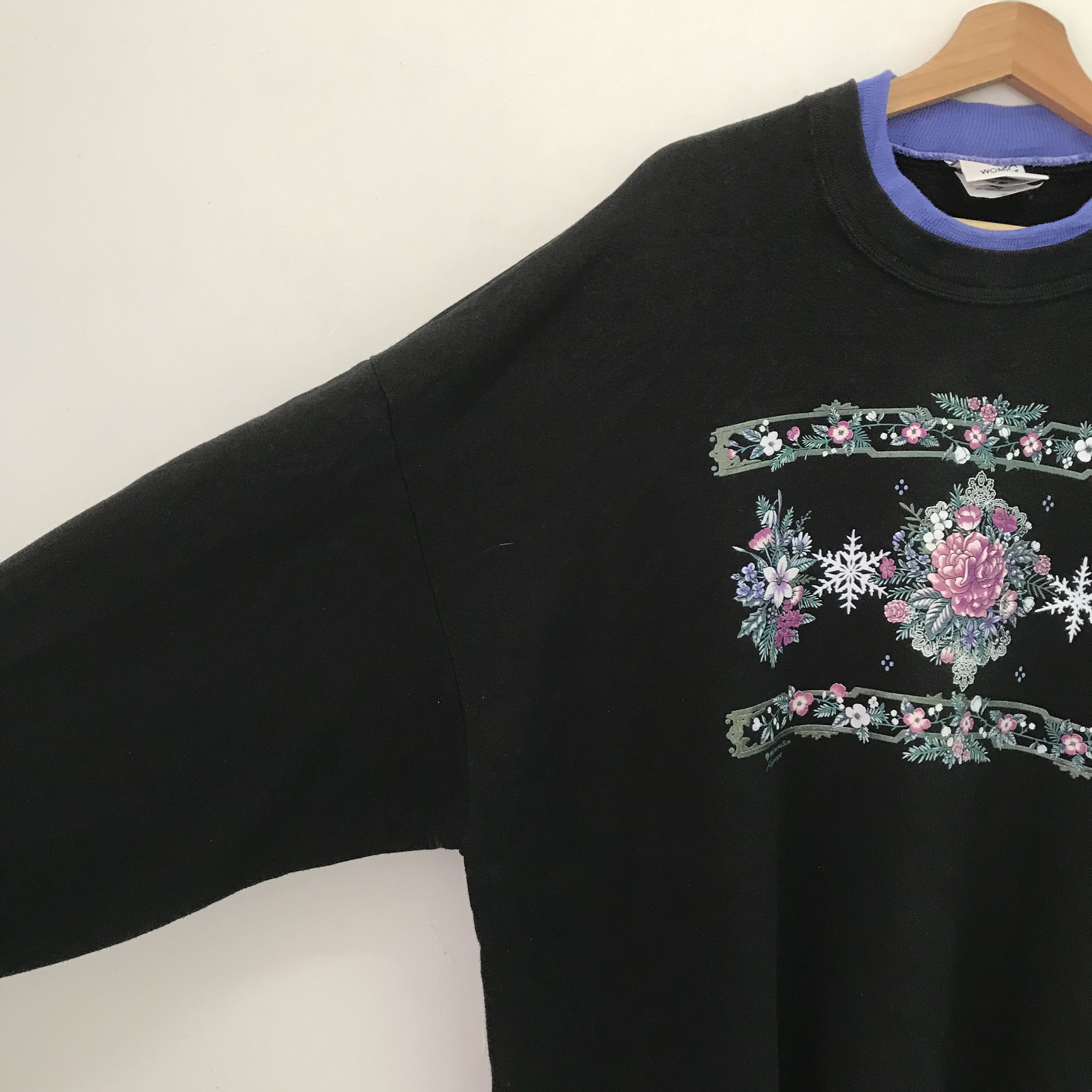 Vintage Vintage 90's Morning Sun Black Sweatshirt - 506 Size US XXL / EU 58 / 5 - 4 Thumbnail