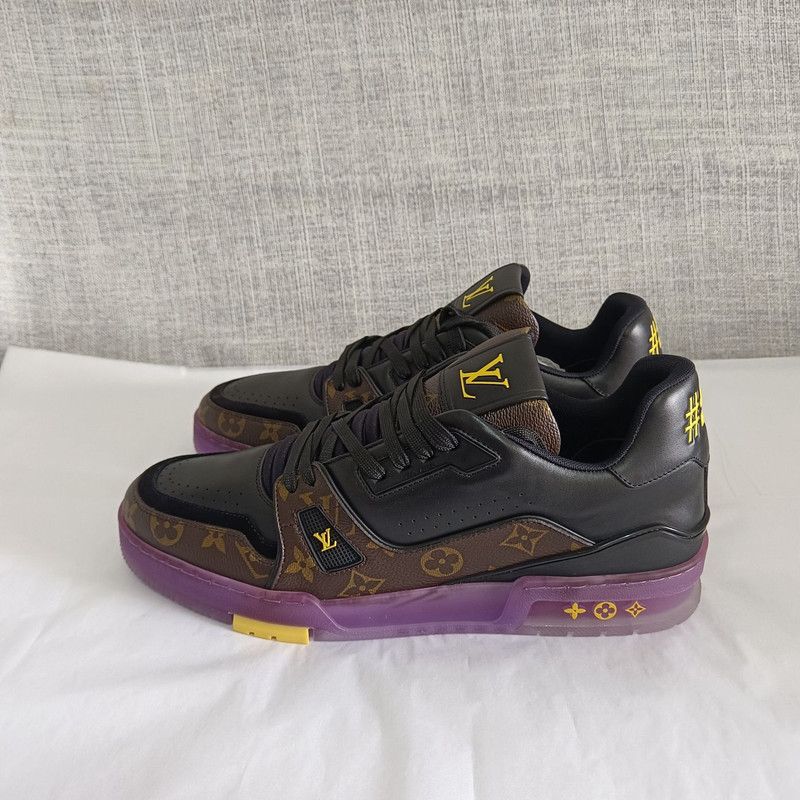 Louis Vuitton Louis Vuitton Trainer Casual Sneakers in Purple 0079 Size US 9.5 / EU 42-43 - 1 Thumbnail