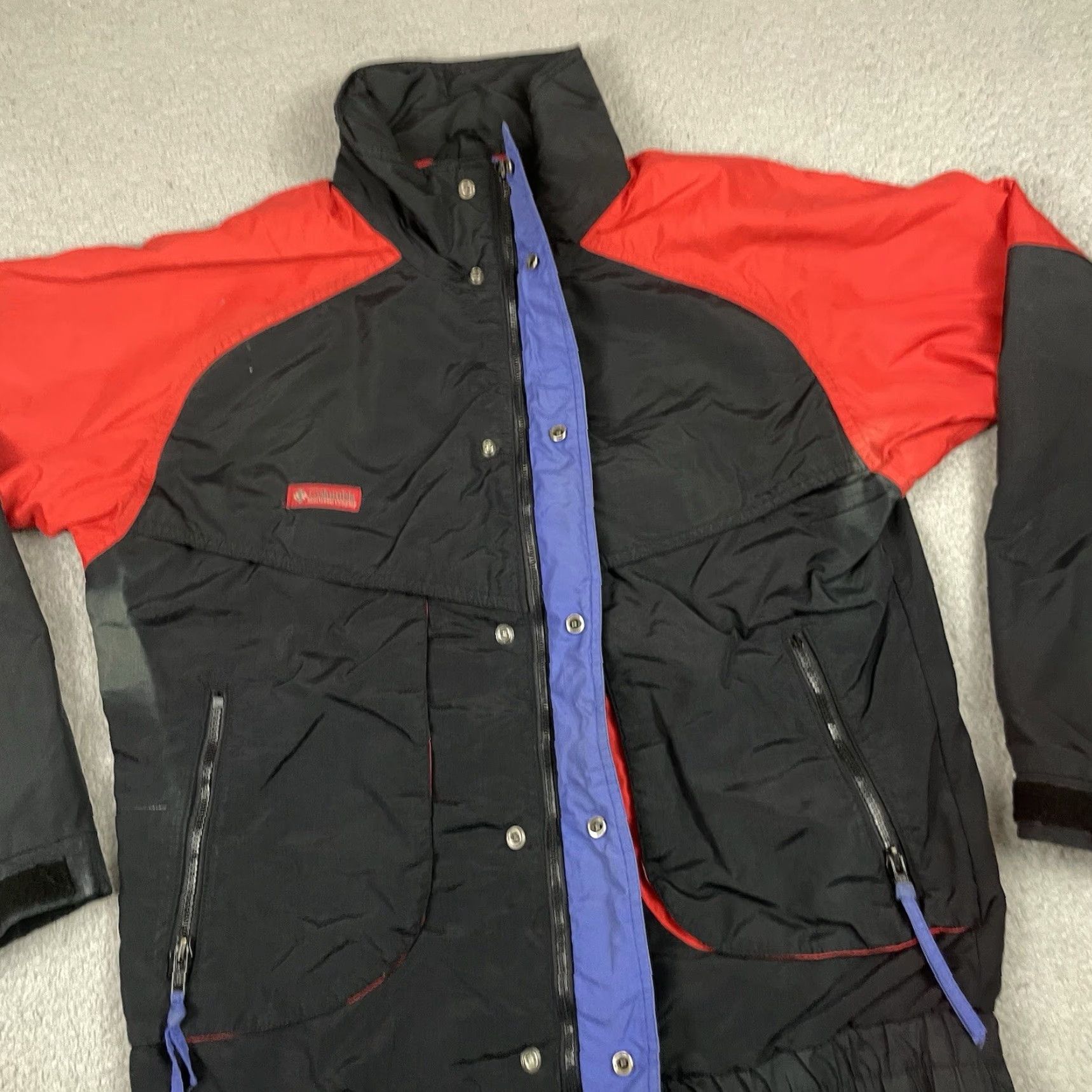 Vintage VINTAGE Columbia Powder Keg Puffer Jacket Regular Size S Black Men 90s Ski Winter Fall Spring Nylon Zip Size US S / EU 44-46 / 1 - 4 Thumbnail