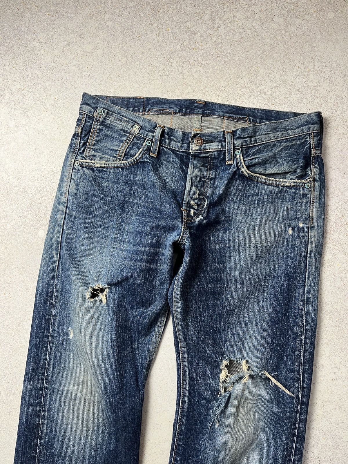 Edwin Edwin Jeans Selvedge Straight Blue Vintage W32 L33 Size US 32 / EU 48 - 3 Thumbnail
