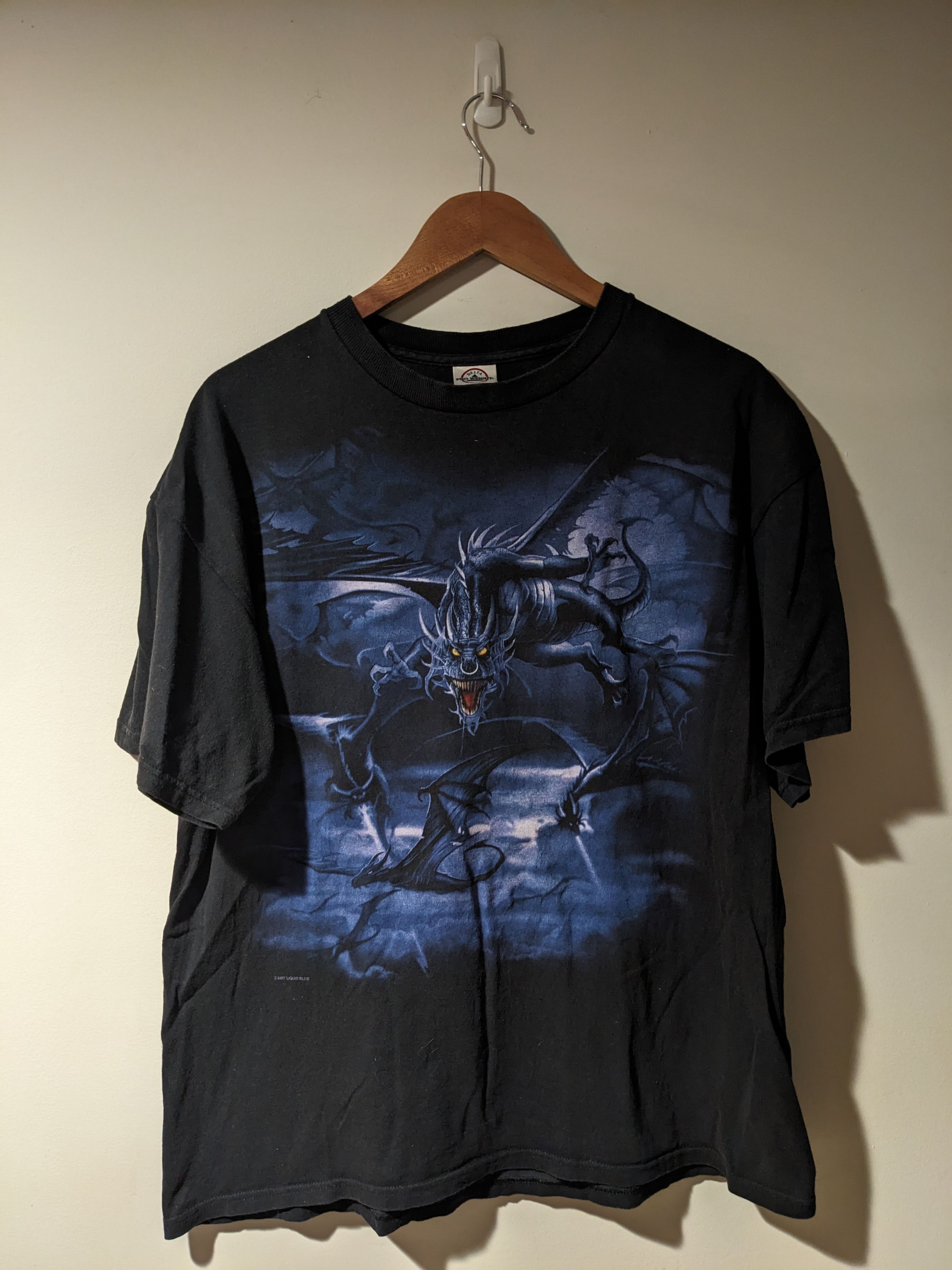 Liquid Blue × Vintage Vintage 2007 Dragon Liquid Blue Mythical Legendary T-Shirt Size US L / EU 52-54 / 3 - 1 Thumbnail