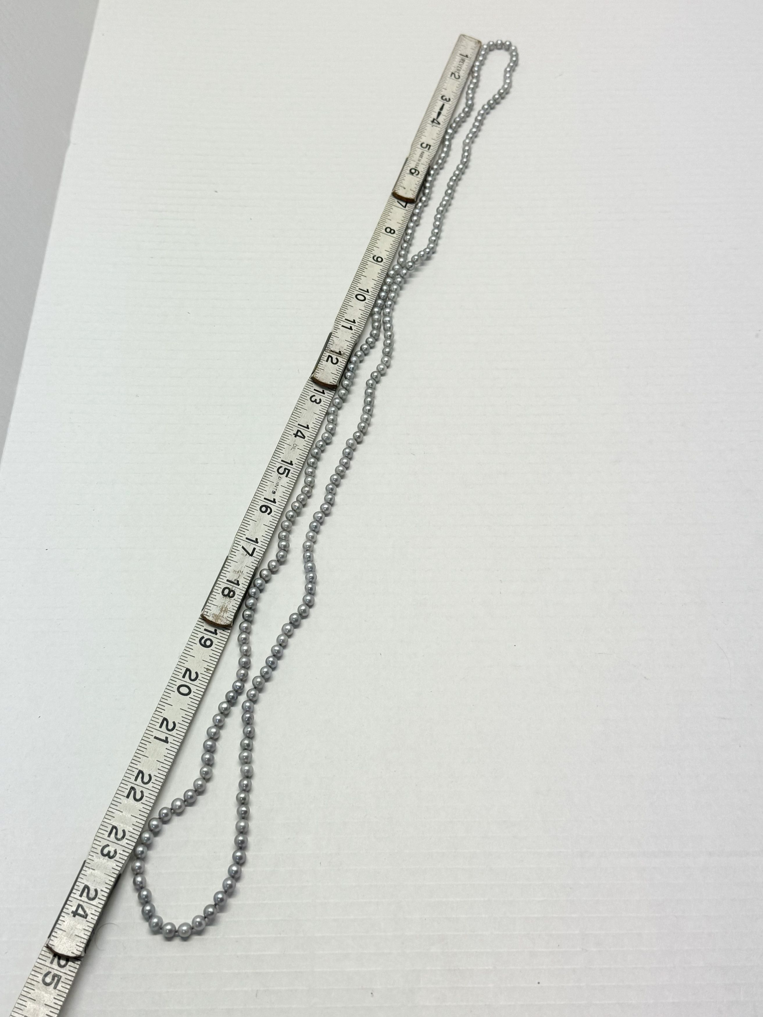 Vintage Vintage faux purple pearl beaded long necklace Size ONE SIZE - 5 Thumbnail