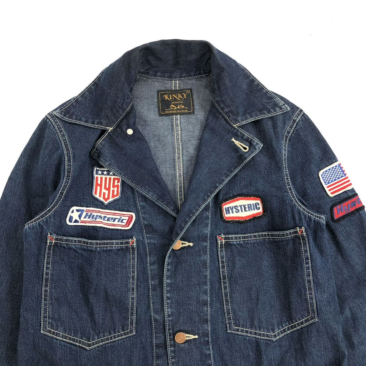 Hysteric Glamour 2000s Vintage Hysteric Glamour Kinky Chore Denim Jacket Size US M / EU 48-50 / 2 - 3 Thumbnail