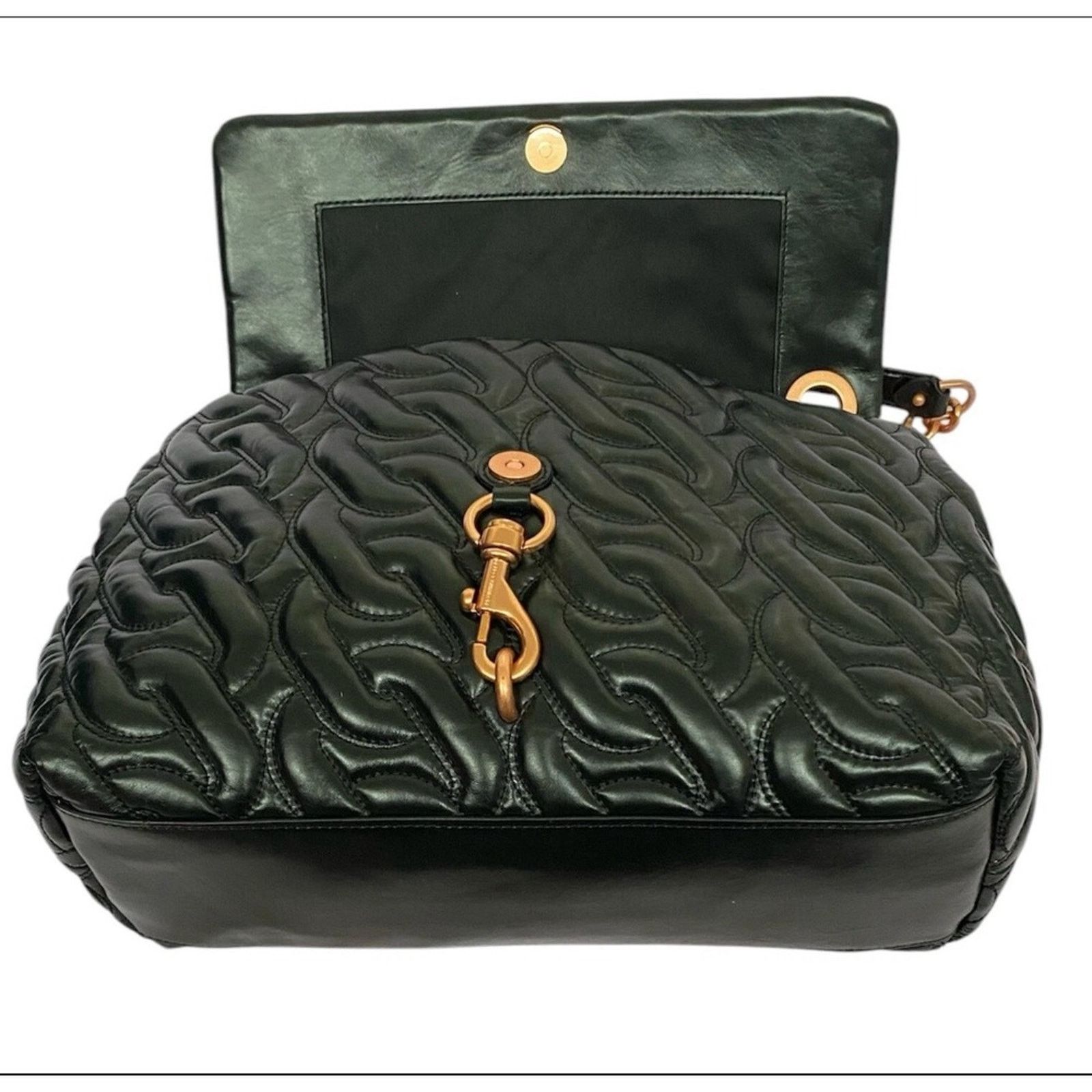 Rebecca Minkoff Rebecca Minkoff Black Quilted Leather Shoulder Bag Chain Size ONE SIZE - 3 Thumbnail