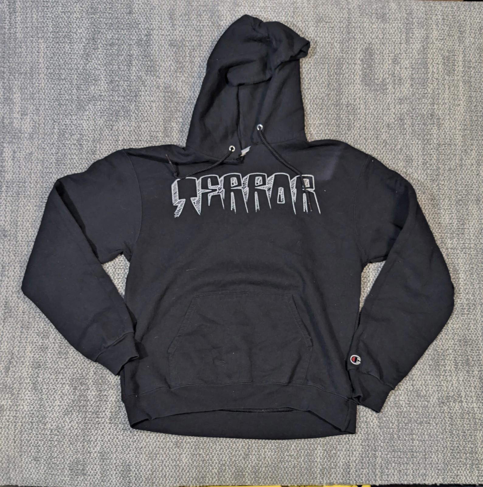 Champion 2014 RARE Terror Live By The Code Hoodie Black LA HARDCORE Size US M / EU 48-50 / 2 - 2 Thumbnail