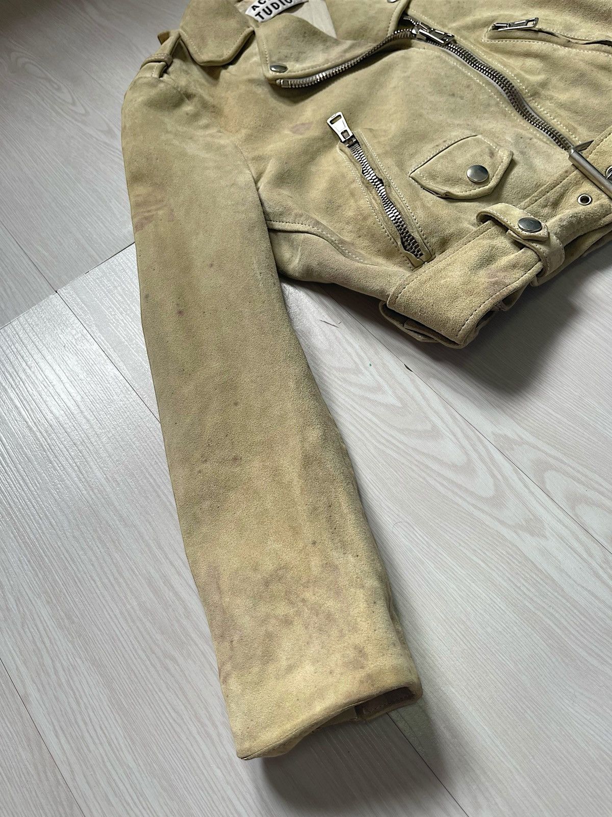 Acne Studios ACNE STUDIOS Suede Biker Jacket Size S / US 4 / IT 40 - 4 Thumbnail