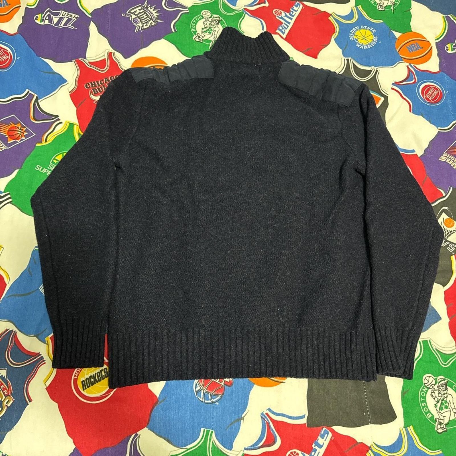 Polo Ralph Lauren × Vintage Vintage Polo Ralph Lauren Men's Knit Sweater Quarter Button Size US L / EU 52-54 / 3 - 2 Thumbnail