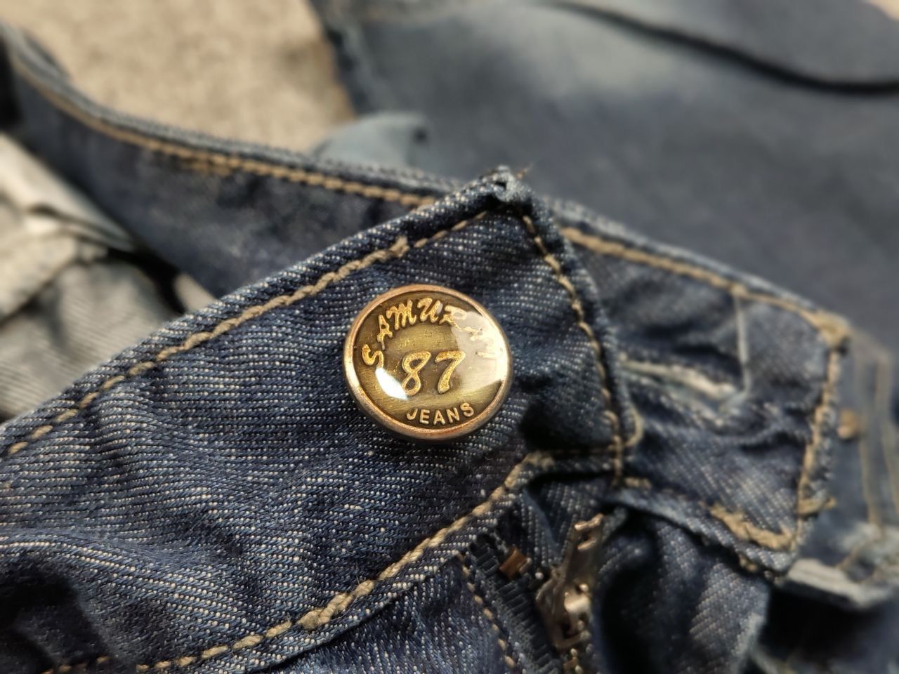Japanese Brand Vintage if six was nine Style Y2K Faded Denim Cargo Jeans Size US 31 - 20 Thumbnail