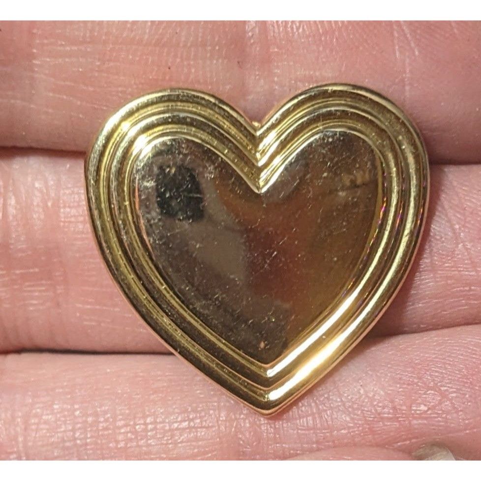 Other Vintage 90s Heart Shaped Variety Club Gold Tone Brooch Size ONE SIZE - 3 Thumbnail