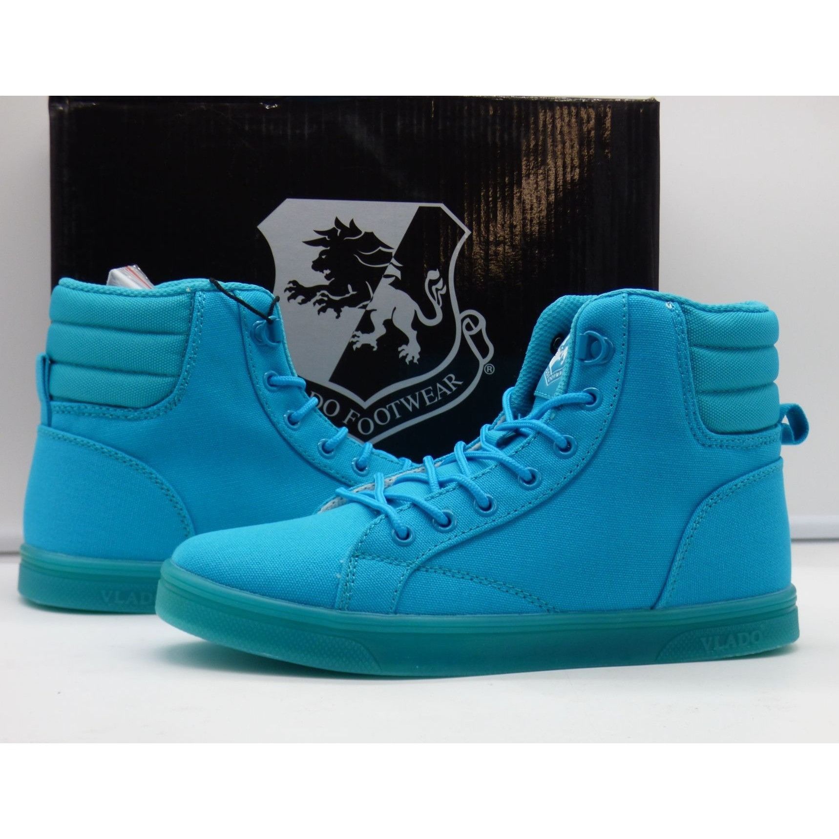 Vlado Vlado Footwear Athena Women’s HI-top Sneaker, Turquoise, Sz. Size US 6 / IT 36 - 1 Thumbnail