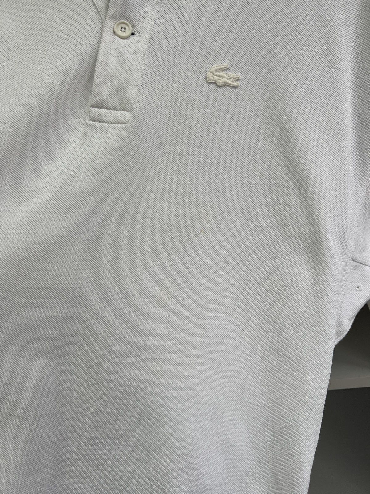 Lacoste × Vintage Vintage Lacoste White Streetwear Polo T-Shirt Size US L / EU 52-54 / 3 - 11 Thumbnail
