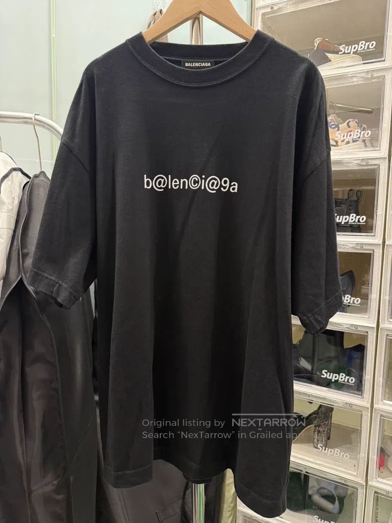 Balenciaga Balenciaga Email Letter Logo Short Sleeve T-Shirt Black Size US M / EU 48-50 / 2 - 1 Thumbnail