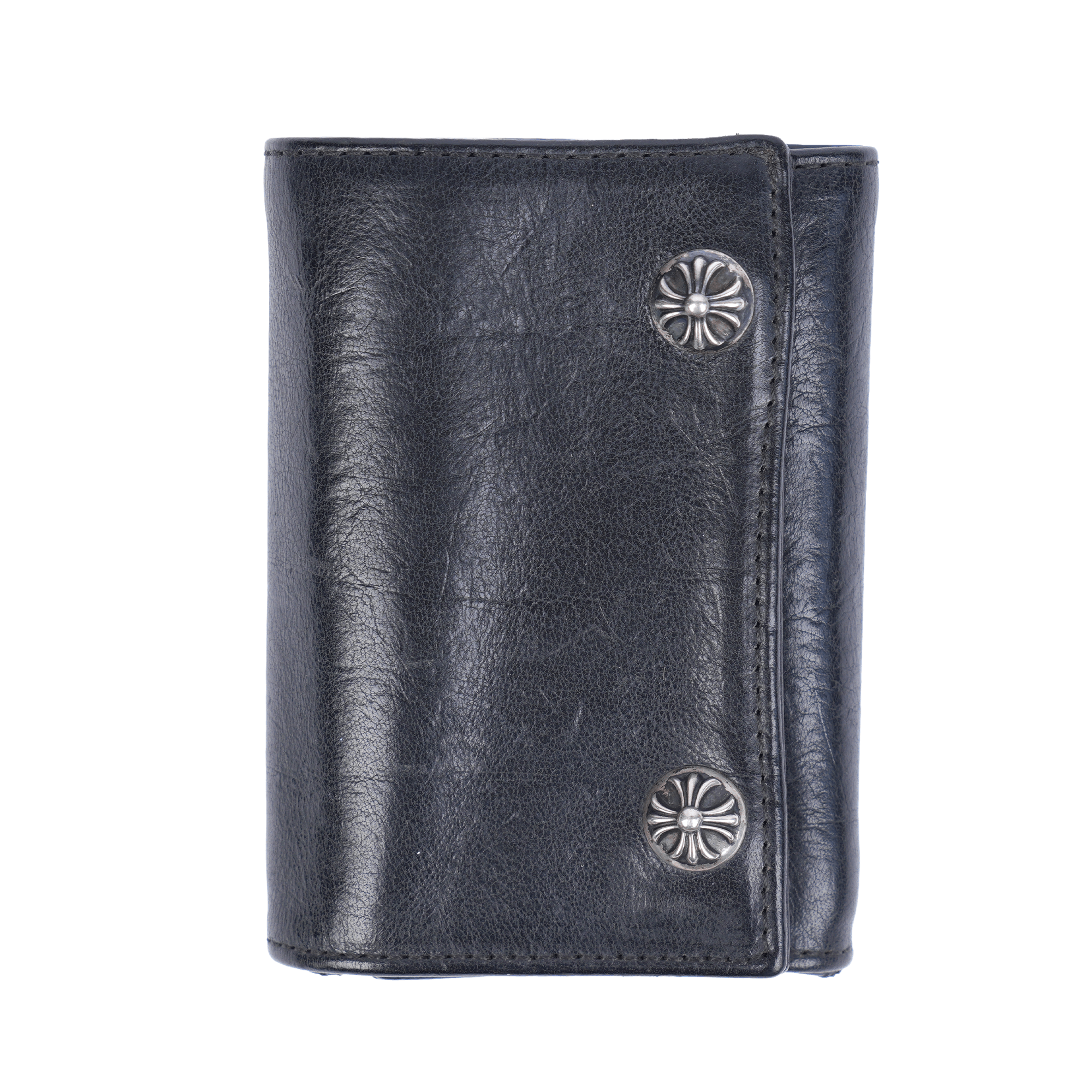 Chrome Hearts CHROME HEARTS BLACK CROSS PATCH SNAP WALLET Size ONE SIZE - 2 Thumbnail