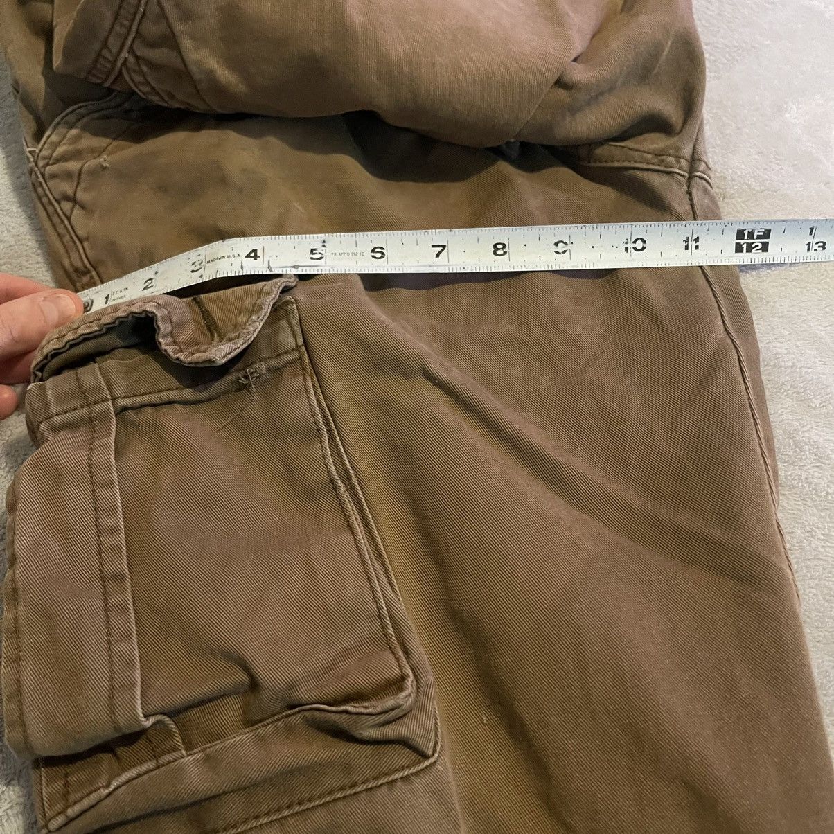 Other Vintage Matchstick Mens Cargo Pants Brown Cotton 33x30 Y2K Size US 33 - 10 Thumbnail