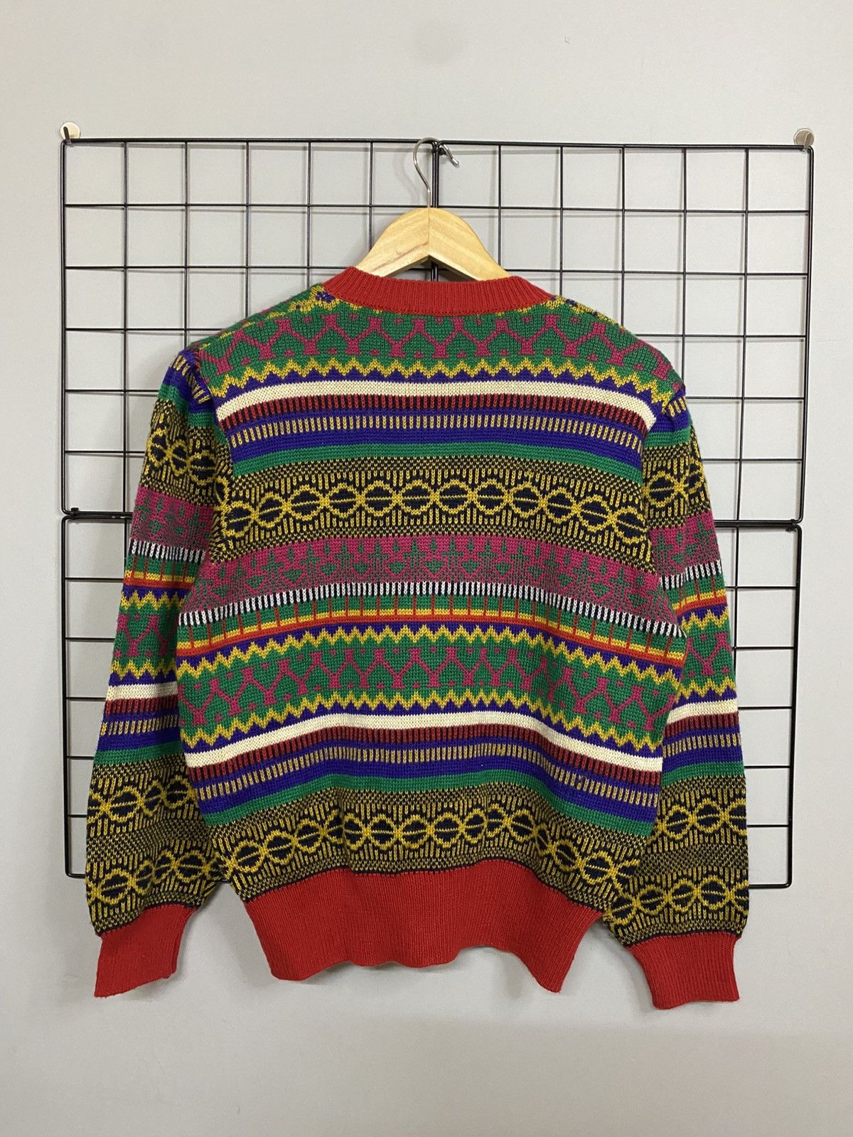 Aran Isles Knitwear × Japanese Brand × Vintage Vintage Cardigan Knitwear Sunlamail Size US L / EU 52-54 / 3 - 2 Thumbnail