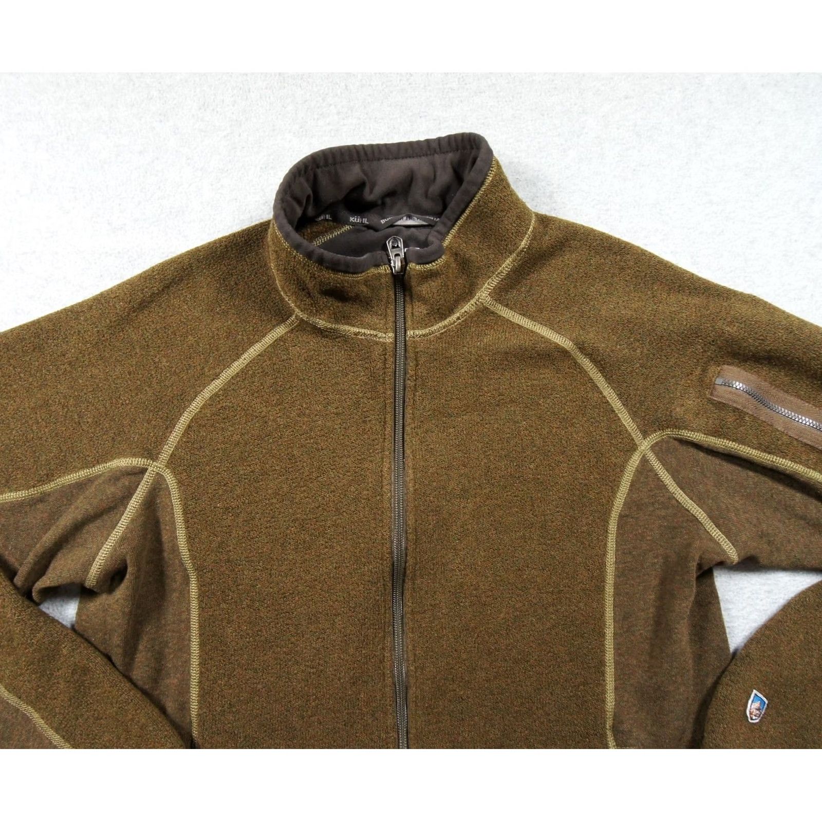 Vintage Kuhl Jacket Mens Medium Brown Full Zip Fleece Alfpaca Outdoor Hiking Casual Jacket Mens Brown Full Zip Fleece Alfpaca Outdoor Hiking Casual Size US M / EU 48-50 / 2 - 2 Thumbnail