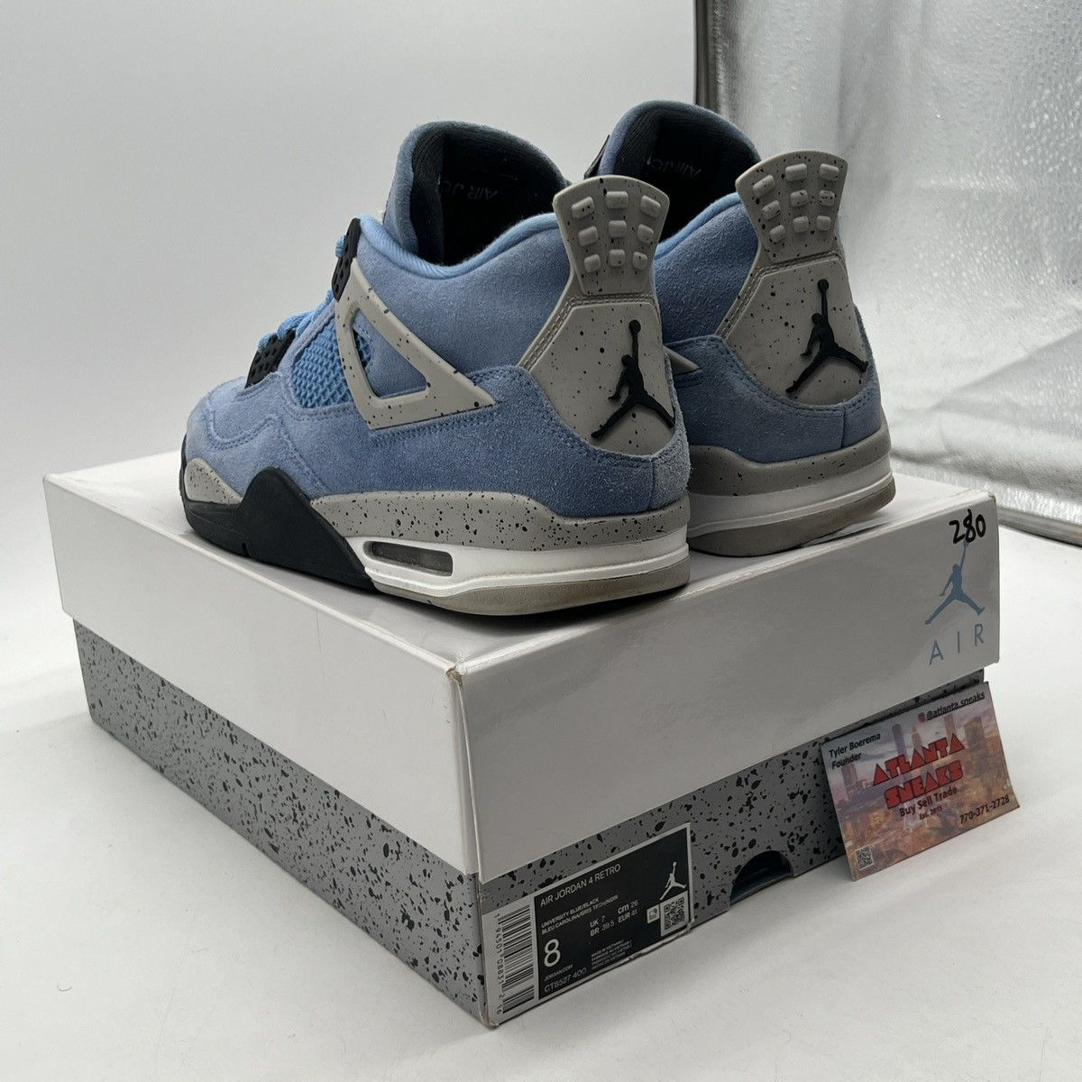 Jordan Brand Air Jordan 4 university blue Size US 8 / EU 41 - 4 Thumbnail