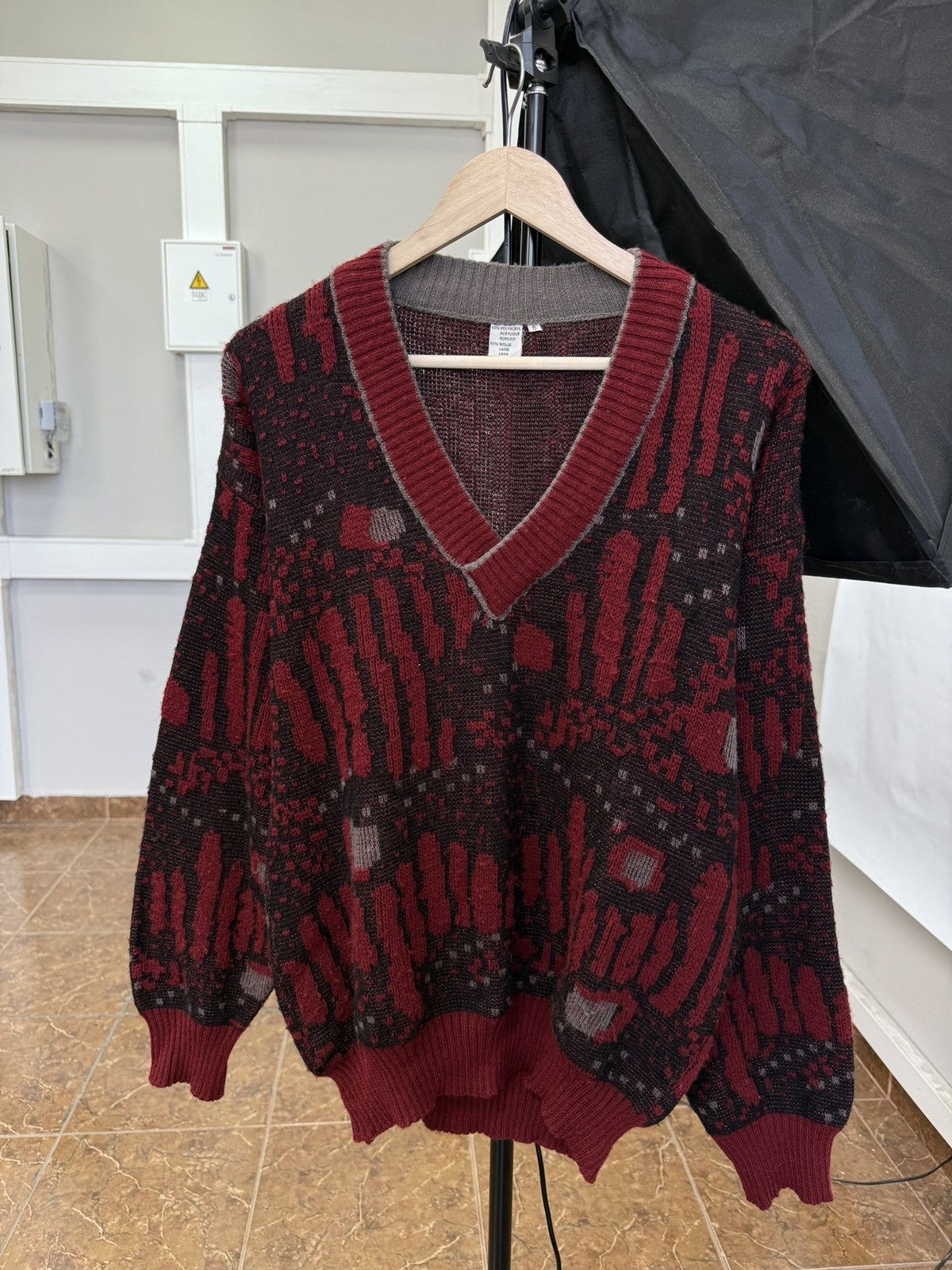 Carlo Colucci 🇺🇸 Vintage 90s Archive Avant-Garde Y2K Sweater Retro Rare Size US L / EU 52-54 / 3 - 1 Thumbnail