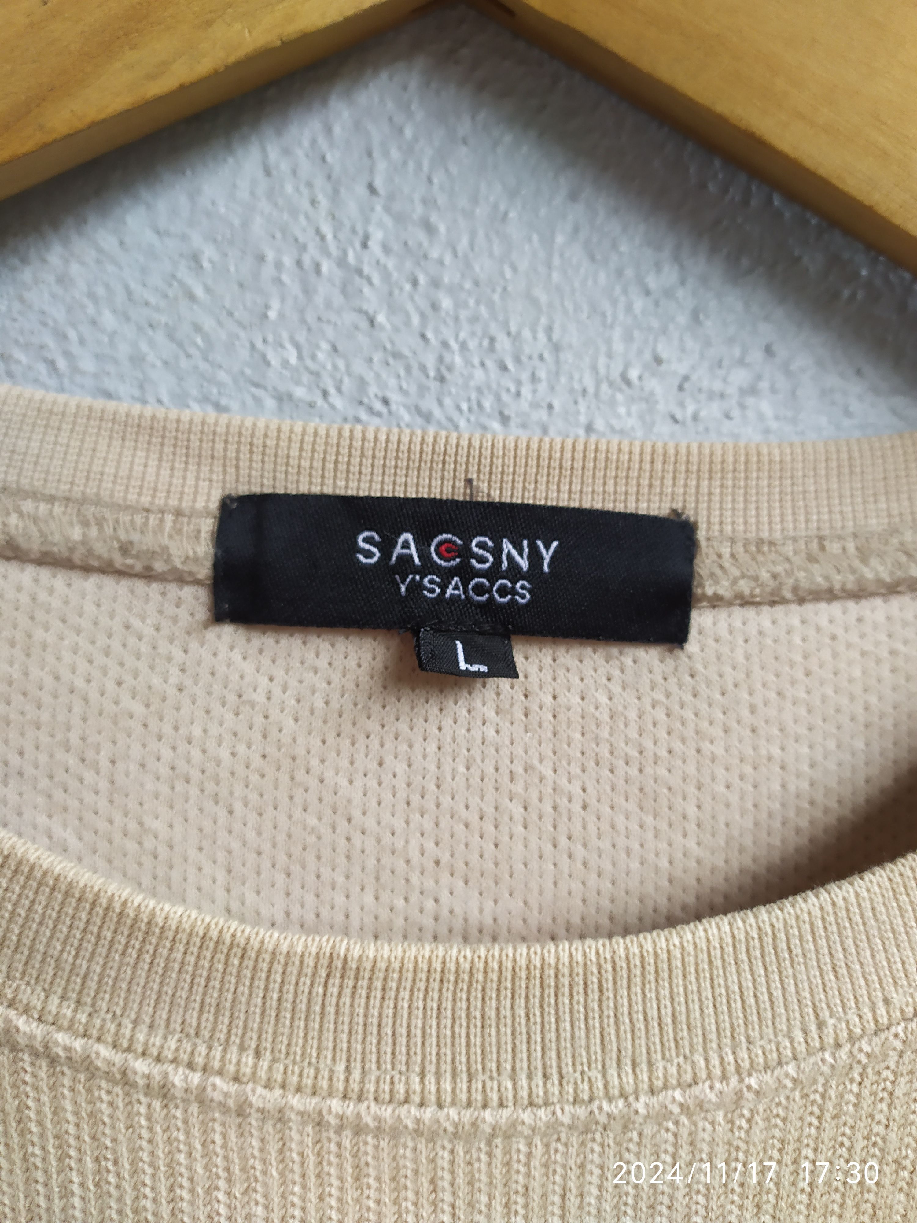 Japanese Brand × Y's × Yohji Yamamoto Vintage Sacsny Y'Saccs Long sleeve Size US L / EU 52-54 / 3 - 7 Thumbnail