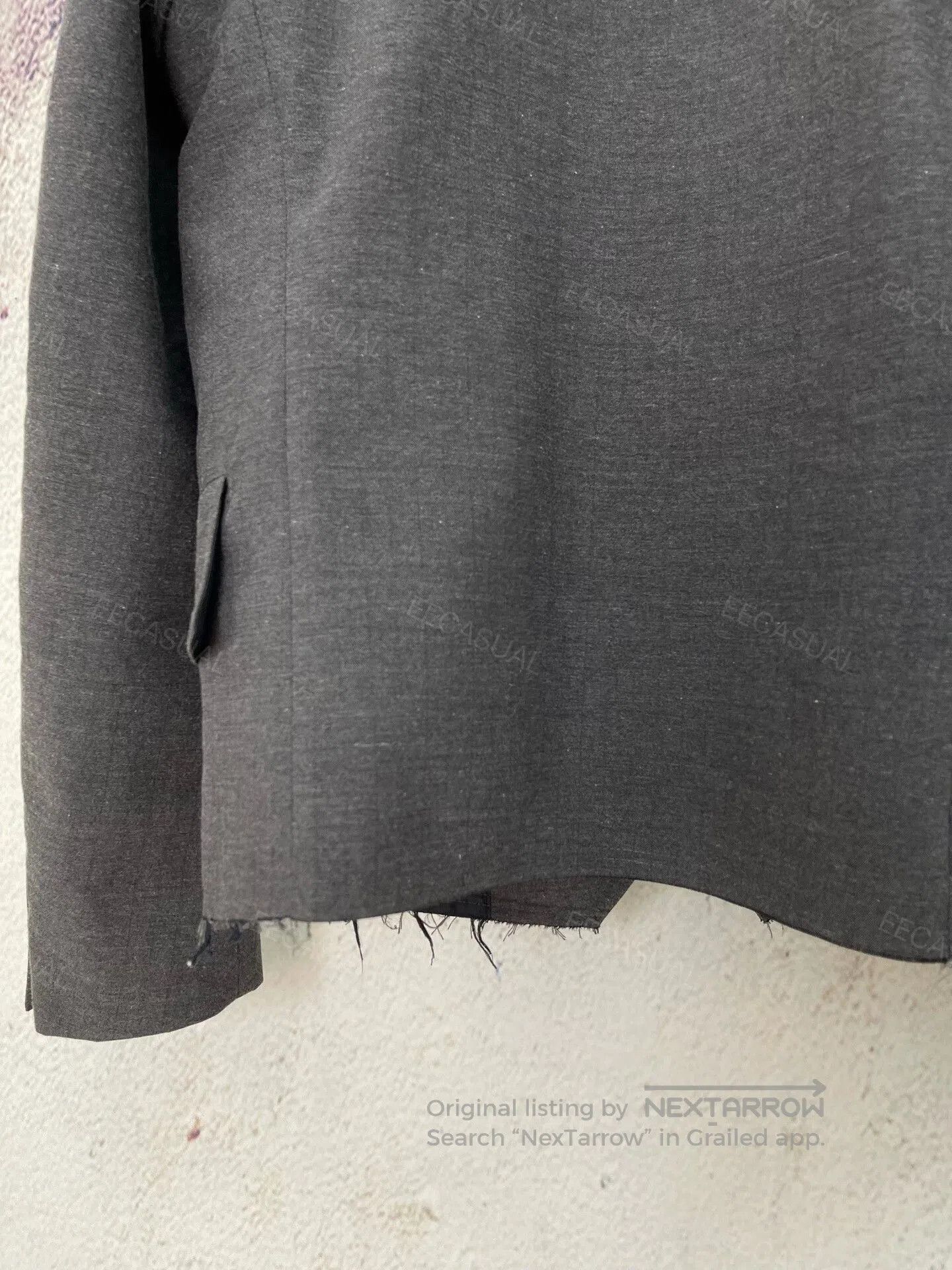 CDG by Comme des Garcons CDG Gray Asymmetrical Blazer. Size US XS / EU 42 / 0 - 5 Thumbnail