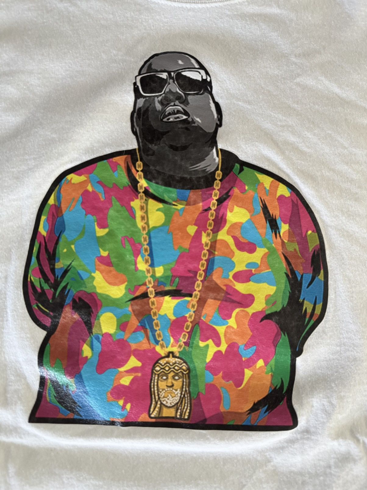 Rap Tees notorious BIG 4XL biggie smalls jesus piece oversized tee Size US XXL / EU 58 / 5 - 4 Thumbnail