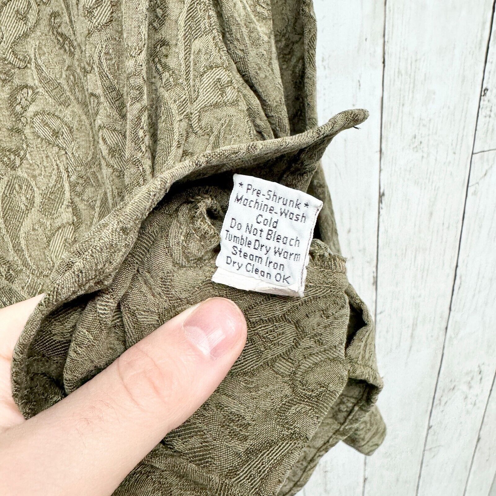 Vintage Tianello Button Up 1/XS-S VTG Paisley Long Sleeve Tencel Size XS / US 0-2 / IT 36-38 - 3 Thumbnail