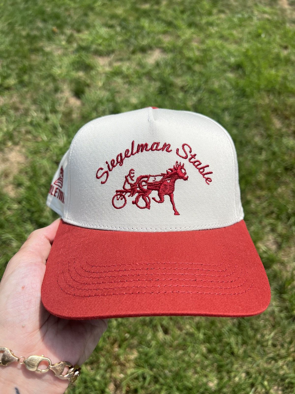 Siegelman Stable Sand Red Hambletonian Snapback Hat in Beige, Men's — image 2 of 6