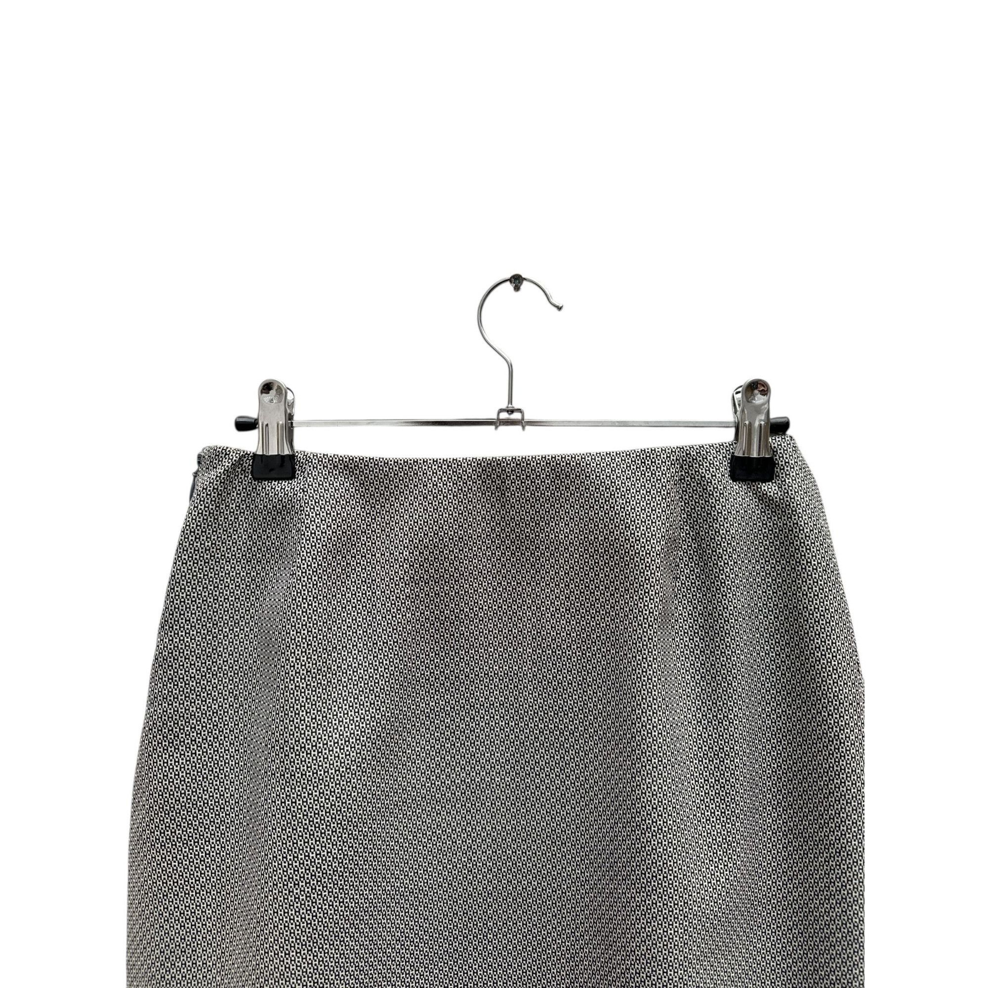 Hermes Grey “H” Monogram Wrap Skirt Size 26" / US 2 / IT 38 - 4 Thumbnail