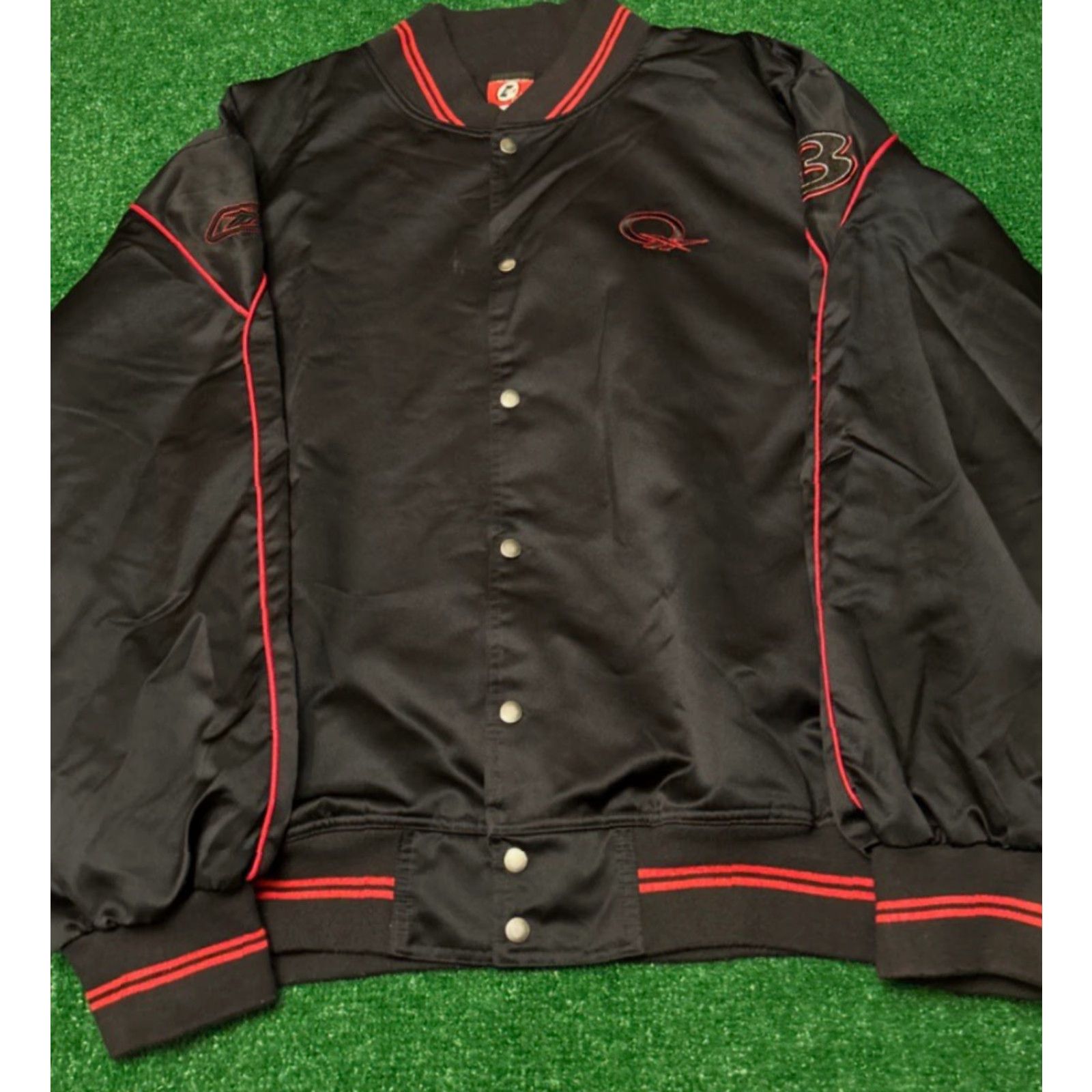 Reebok VINTAGE Reebok Allen Iverson Limited Edition VTG Satin Jacket Mens 2XL Black Bomber 90s Sports Hip Hop Rare Size US XXL / EU 58 / 5 - 2 Thumbnail
