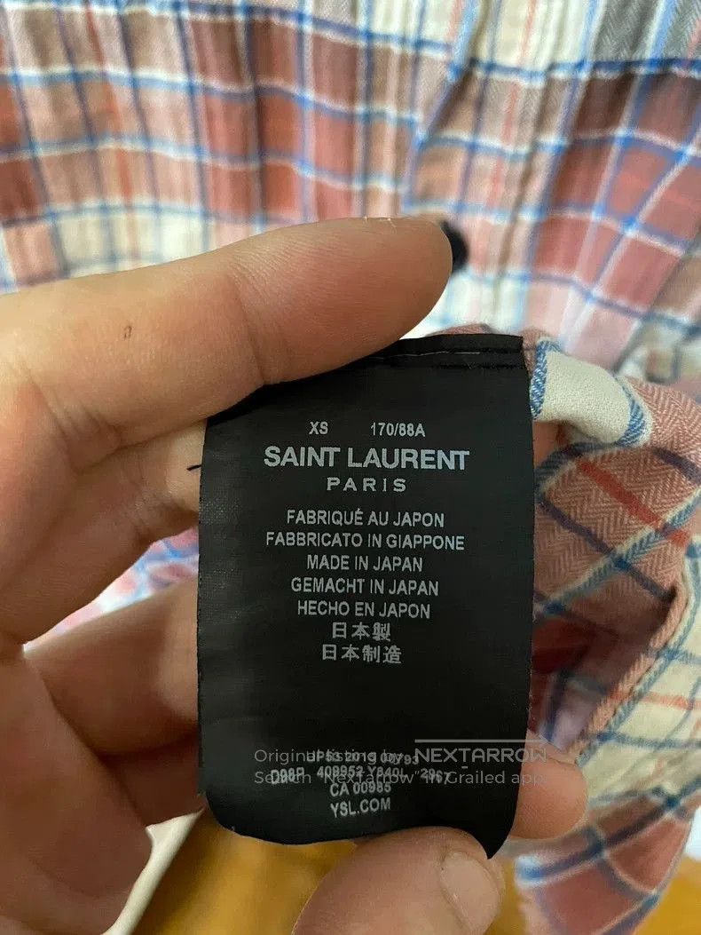 Saint Laurent Paris Saint Laurent SLP Plaid Sleeveless Shirt. Size US XS / EU 42 / 0 - 4 Thumbnail