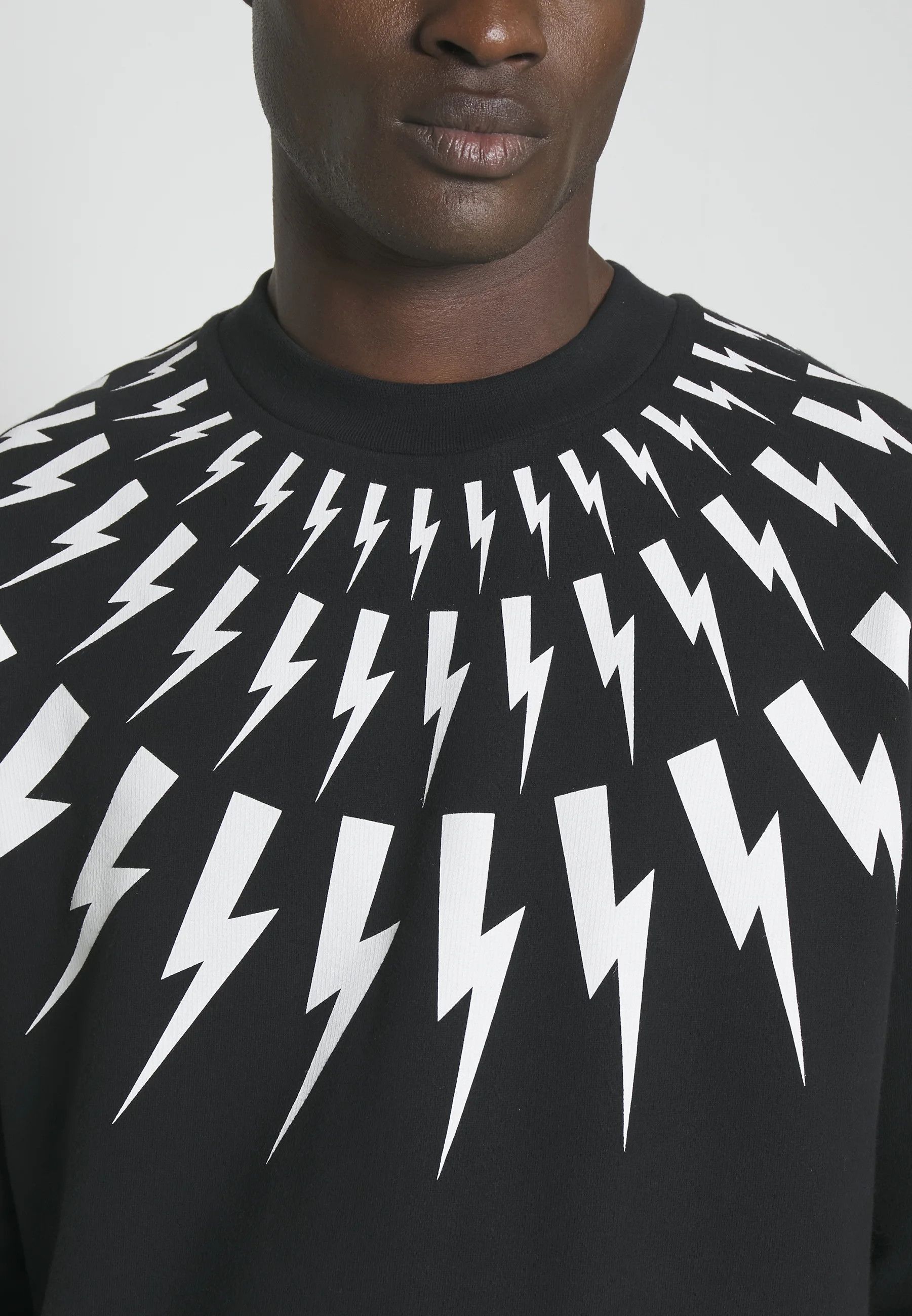Neil Barrett Thunderbolt Jersey Sweatshirt Size US L / EU 52-54 / 3 - 2 Thumbnail
