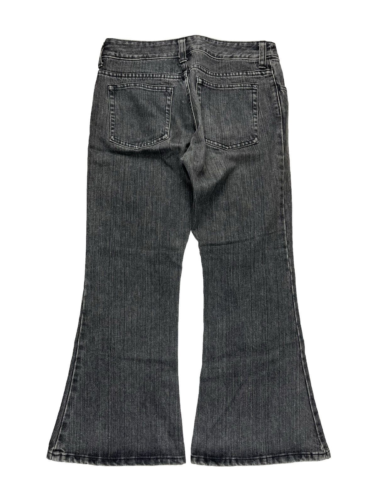 Comme des Garcons × Junya Watanabe × Vintage AW02 Junya Watanabe Flared Hem Bootcut Grey Denim Jeans Size 28" / US 6 / IT 42 - 2 Thumbnail