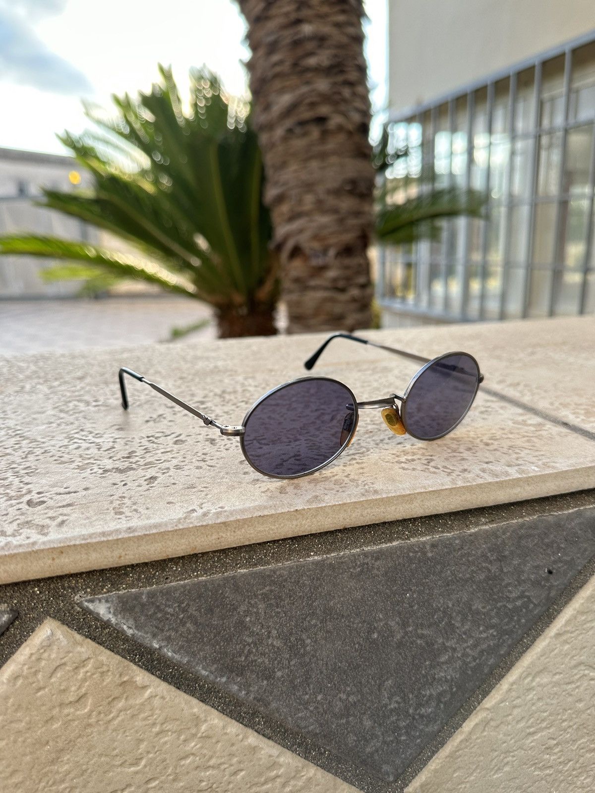 Store Vintage Giorgio Armani Metal Sunglasses