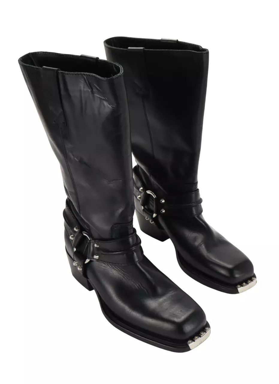 Sandro SANDRO Boots Women's EU 39 / UK 5.5 Leather Cuban Heel Size US 8 / IT 38 - 5 Thumbnail