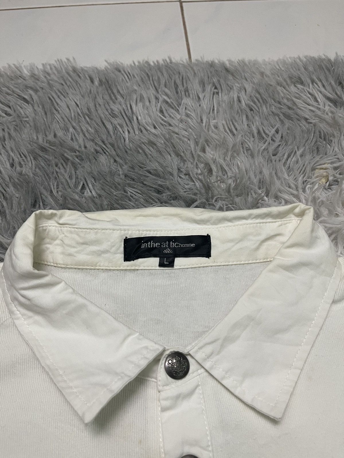 In The Attic 2000s IN THE ATTIC HOMME HALF BUTTON BONES TEES Size US S / EU 44-46 / 1 - 9 Thumbnail