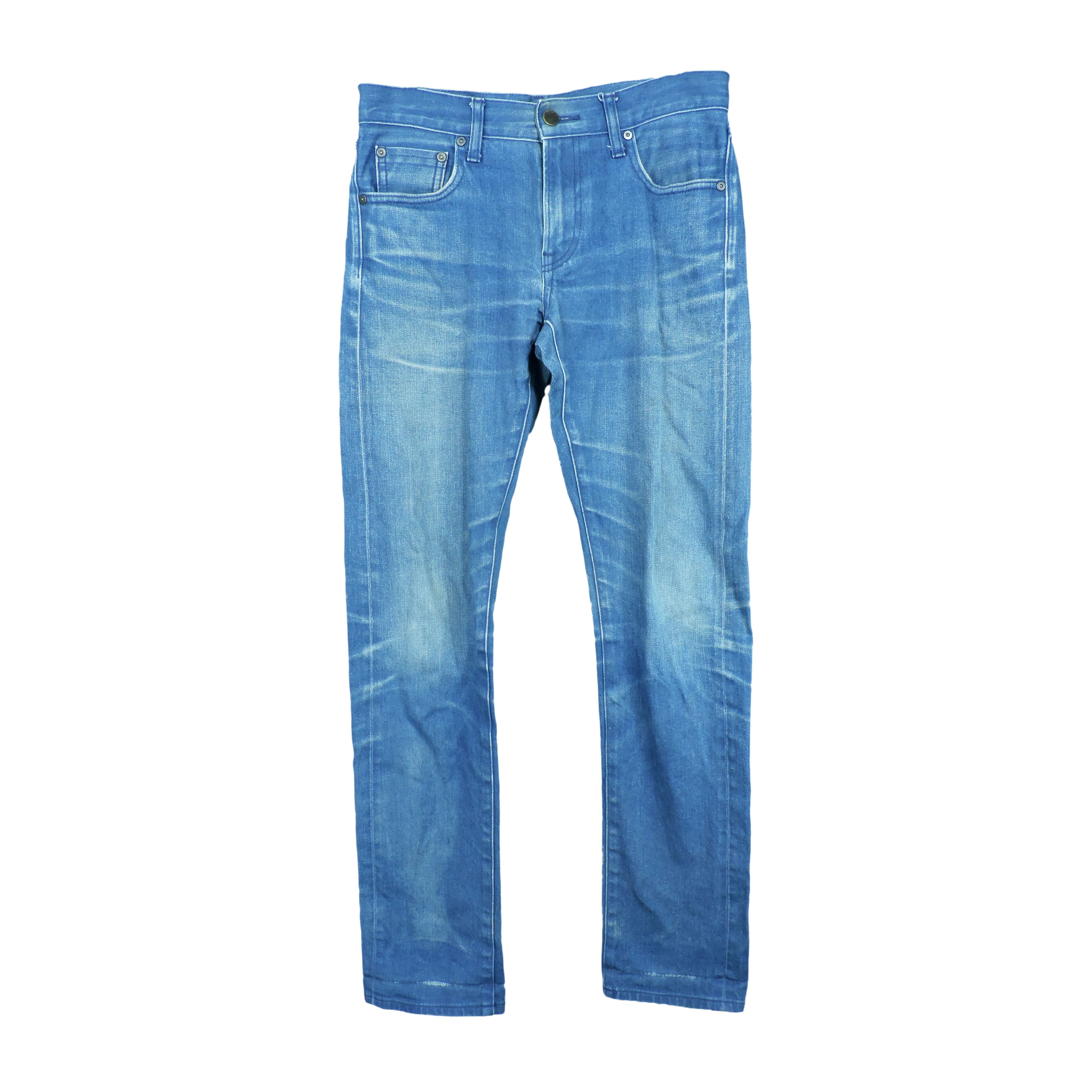 Kaihara Denim UNIQLO BY KAIHARA SLIM STRAIGHT LOW SELVEDGE DENIM Size US 29 - 1 Thumbnail