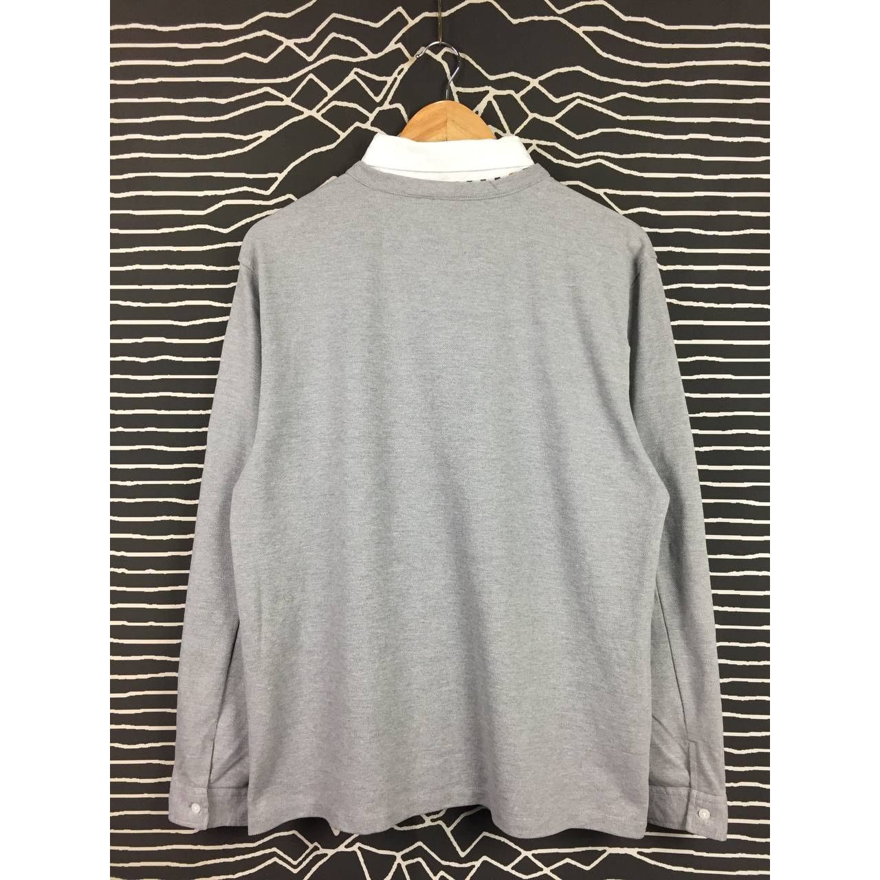 Merc × Vintage Merc London V-Neck Mock Collar Longsleeve Polo Tee Size US L / EU 52-54 / 3 - 5 Thumbnail