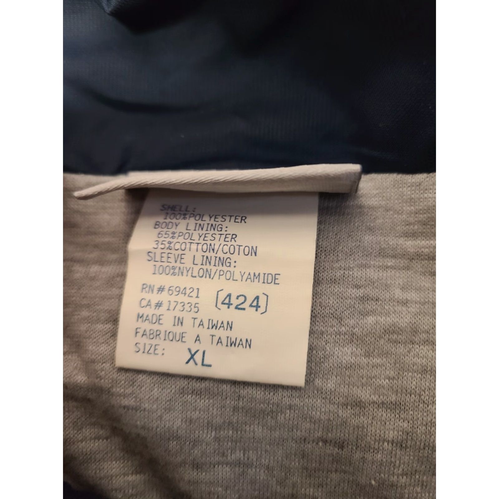 Reebok VINTAGE Reebok Windbreaker Jacket Men XL Navy Blue Athletic Performance 90s Sports Retro Full Zip Pockets Lined Nylon Size US XL / EU 56 / 4 - 5 Thumbnail