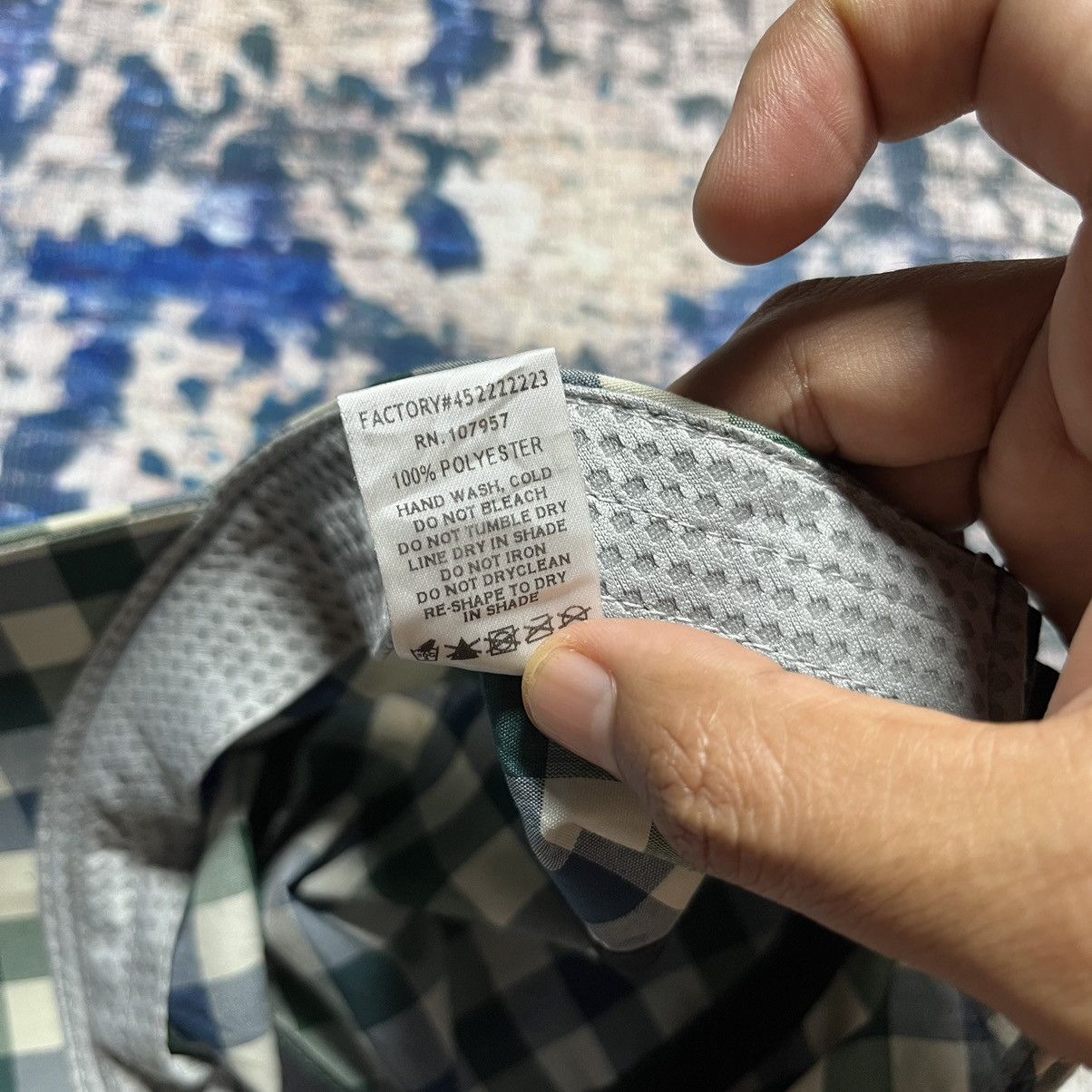 Japanese Brand × Montbell 💥Mont Bell Checkered Spell Out Cap Hats Size ONE SIZE - 7 Thumbnail