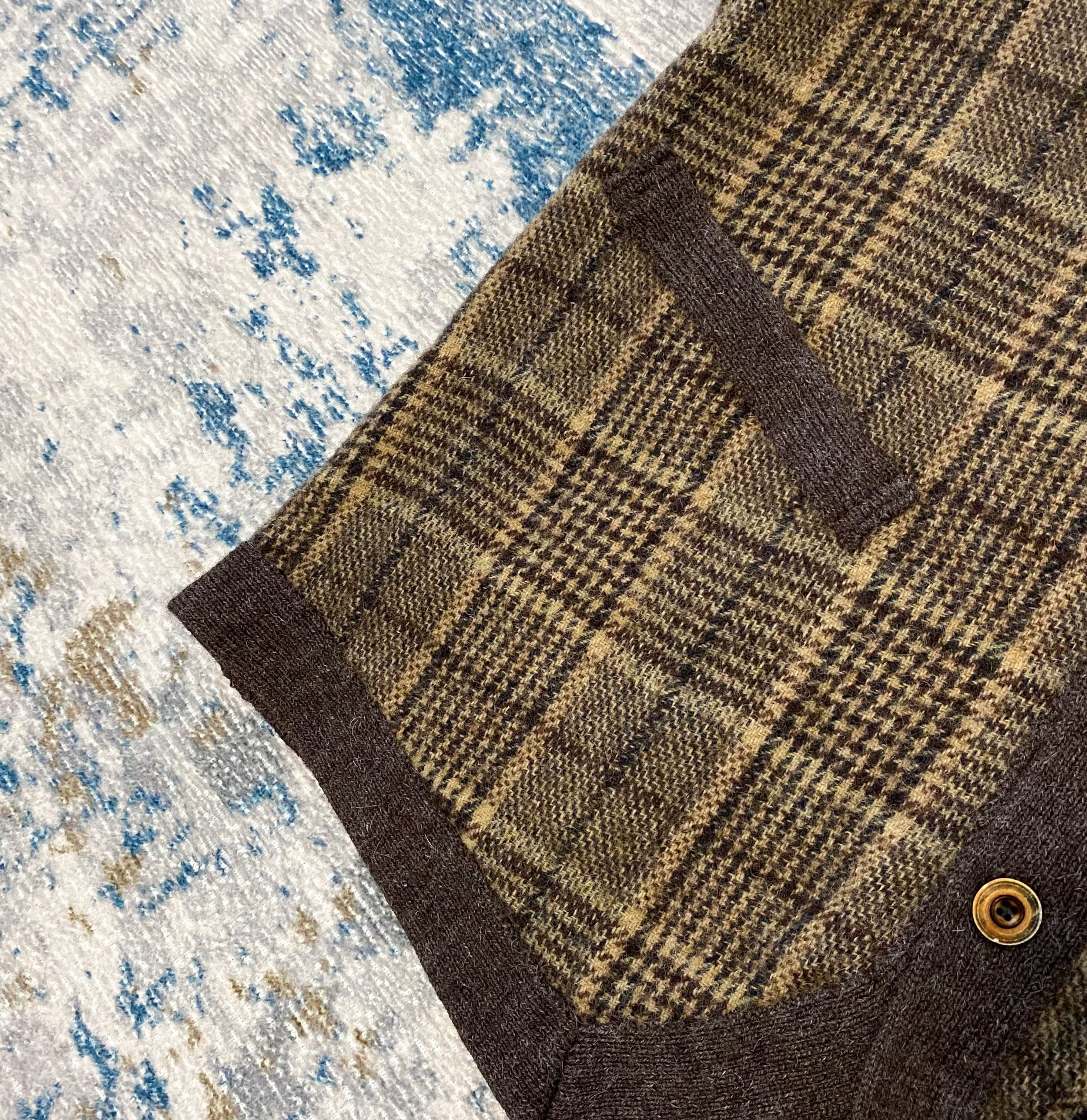 Etro Etro Milano Virgin Wool & Alpaca Vest with Checkered Pattern Size L / US 10 / IT 46 - 5 Thumbnail