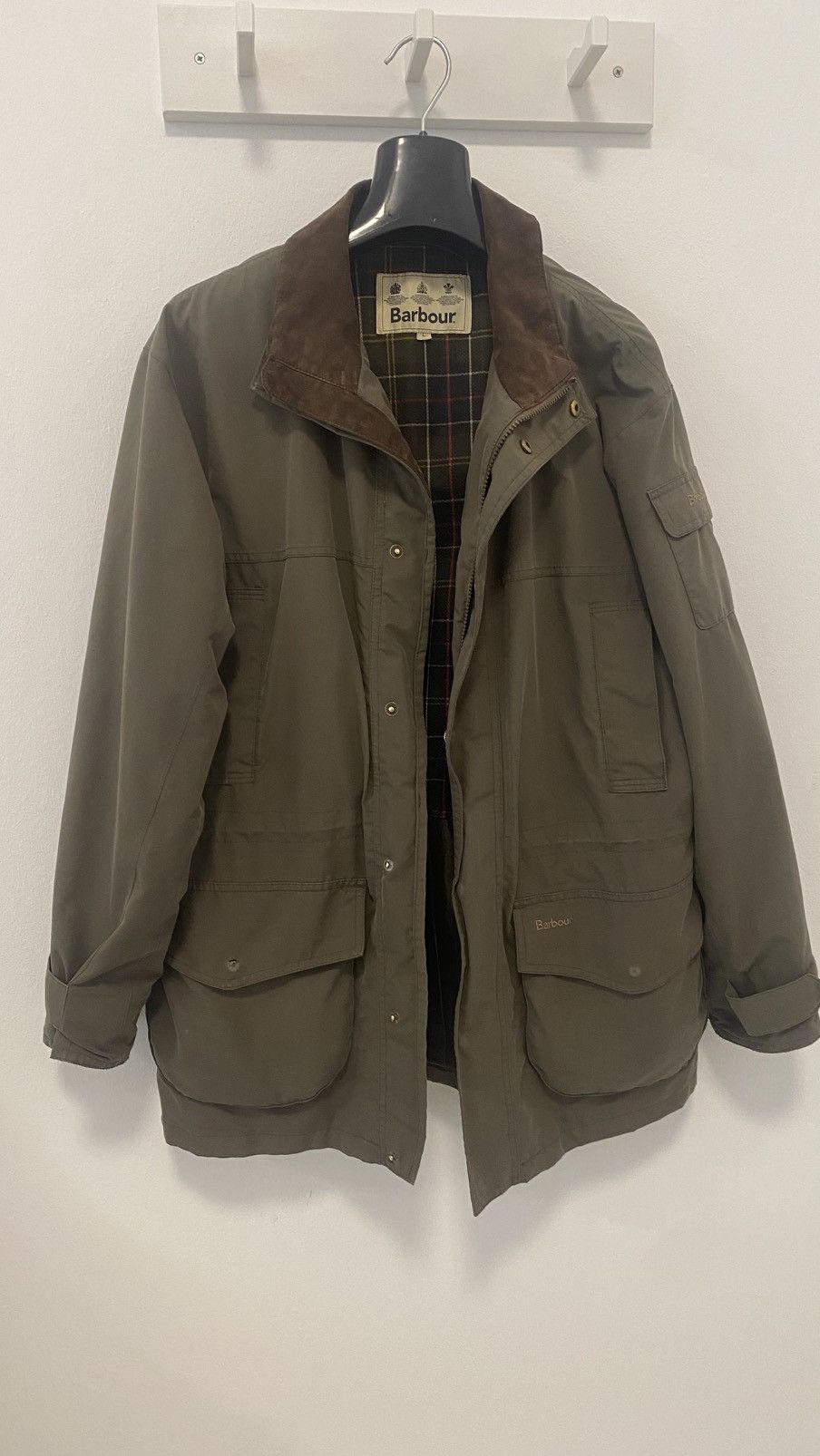Barbour Barbour Edlingham Waterproof Jacket - Size L (Olive/Khaki) Size US L / EU 52-54 / 3 - 1 Thumbnail