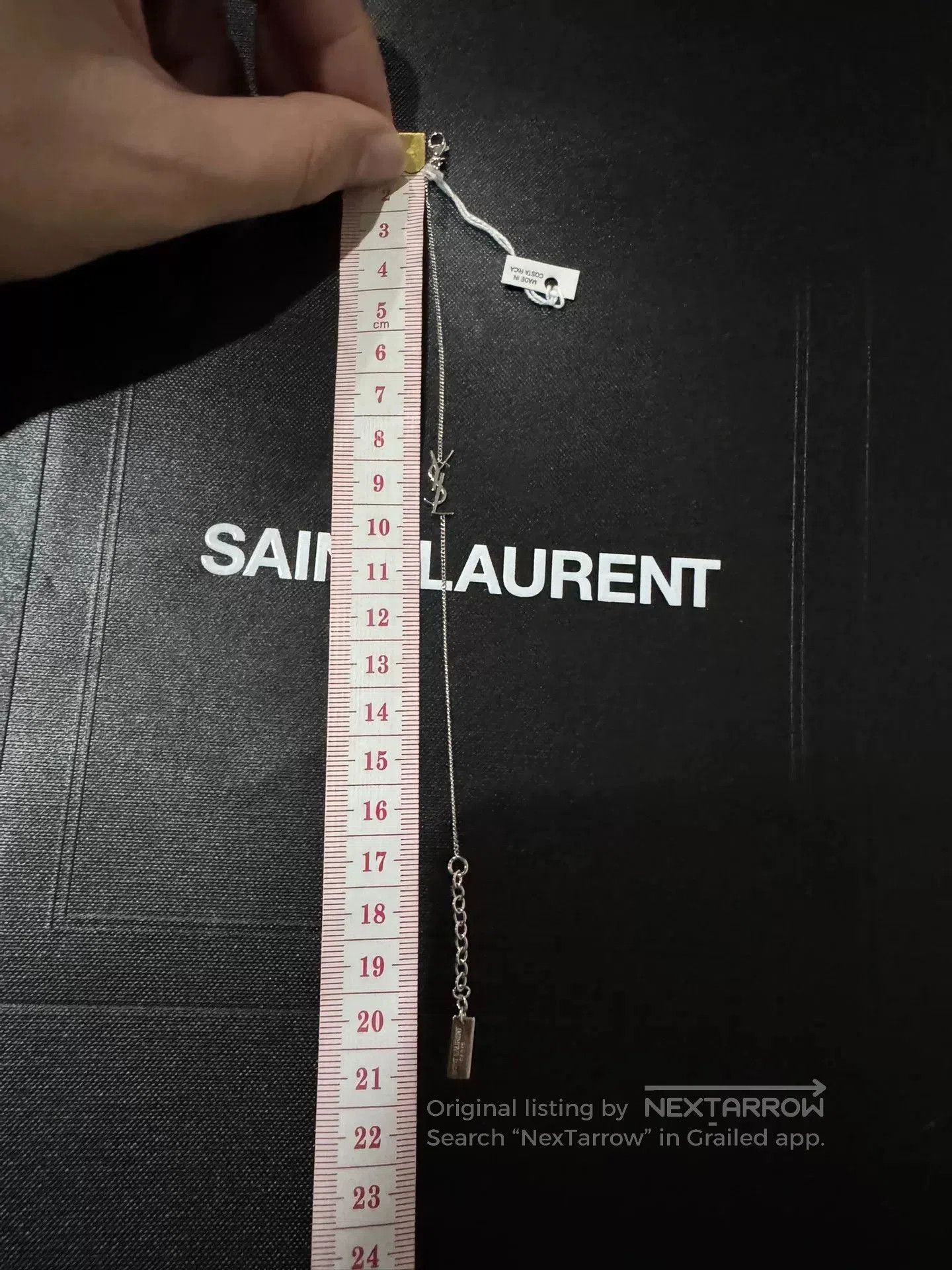 Yves Saint Laurent Saint Laurent YSL Silver Logo Bracelet M. Size ONE SIZE - 9 Thumbnail