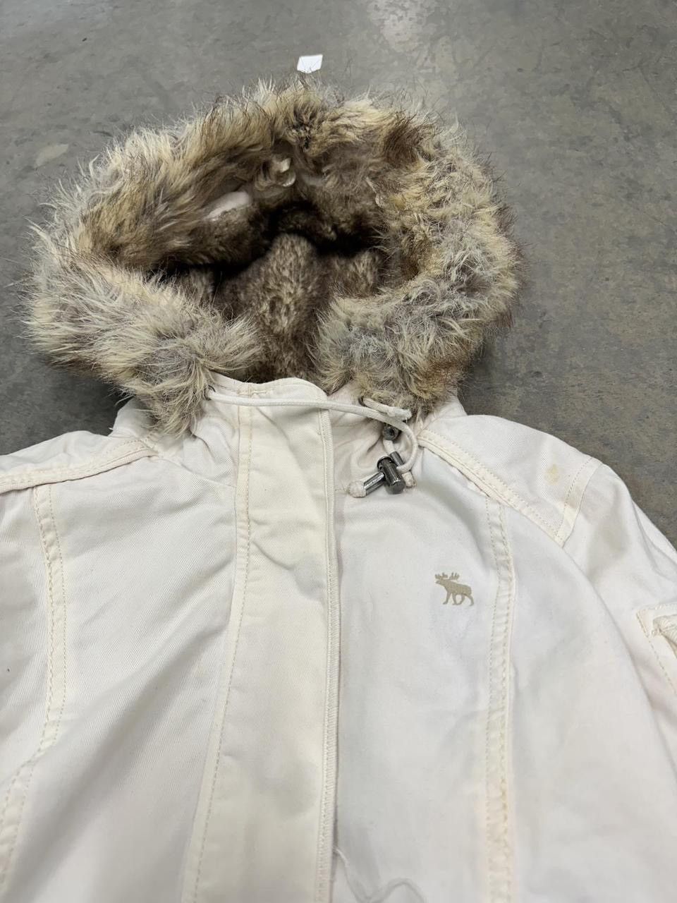 Abercrombie & Fitch GRAIL Abercrombie Cream Fur Lined Hoodie Size Small Size US S / EU 44-46 / 1 - 2 Thumbnail