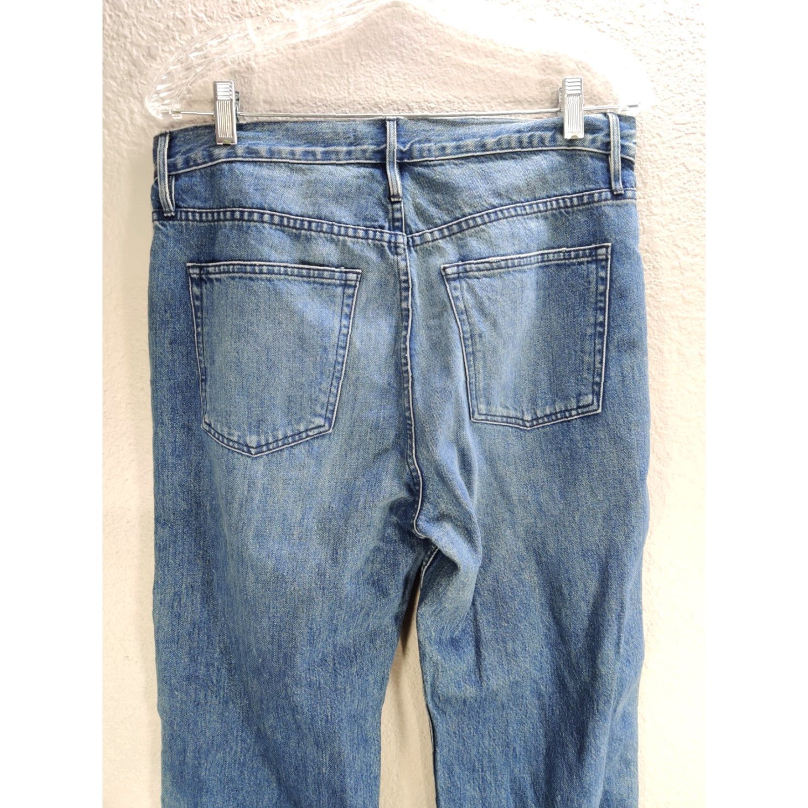 3x1 3x1 NYC Denim Blue Side Snap Jeans Women Sz 27 Straight Inseam 32 NWT Size 27" / US 4 / IT 40 - 6 Thumbnail