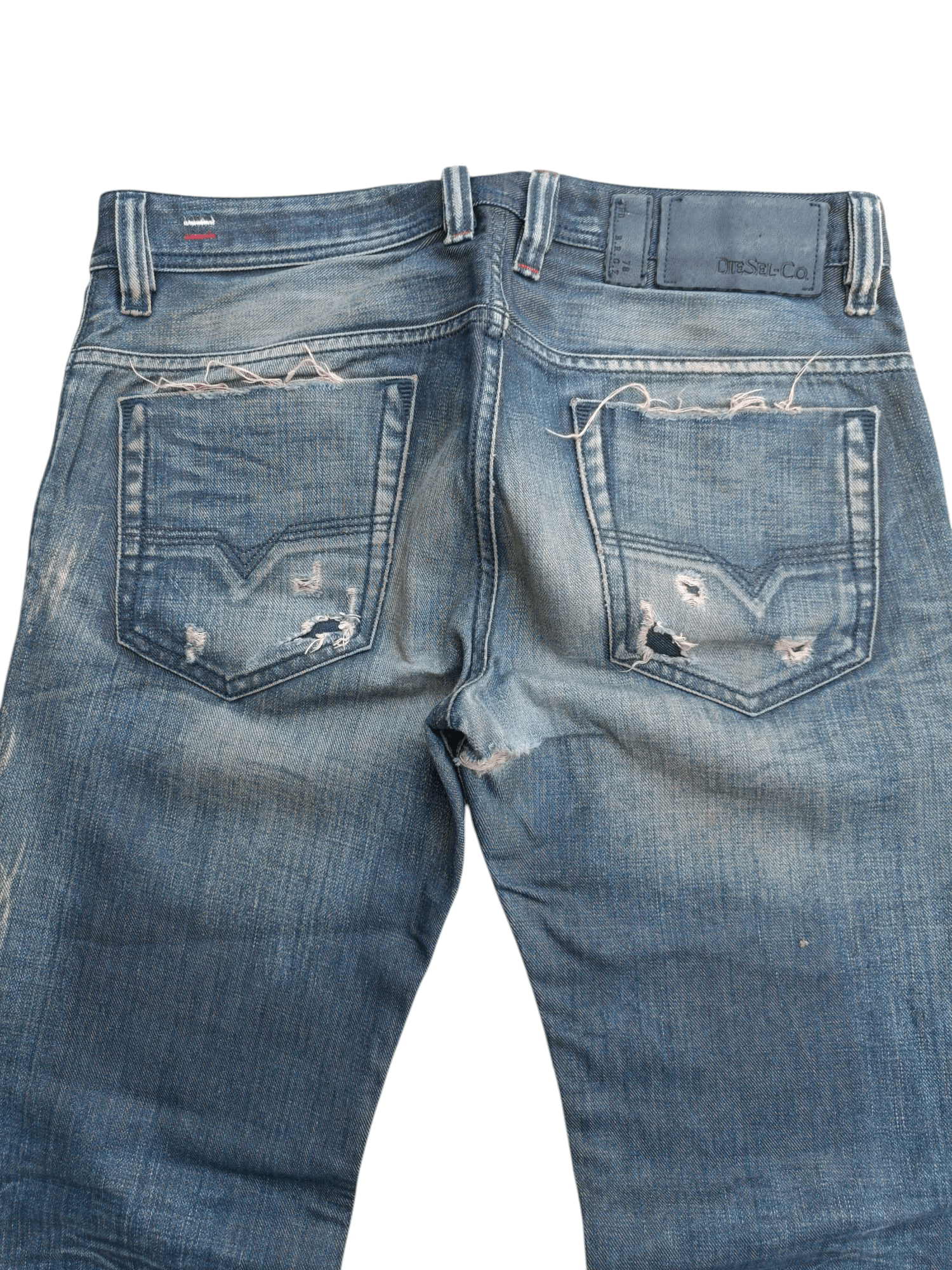 Diesel × Vintage Vintage Diesel Distressed Whiskers Faded Denim E264 Size US 32 / EU 48 - 9 Thumbnail