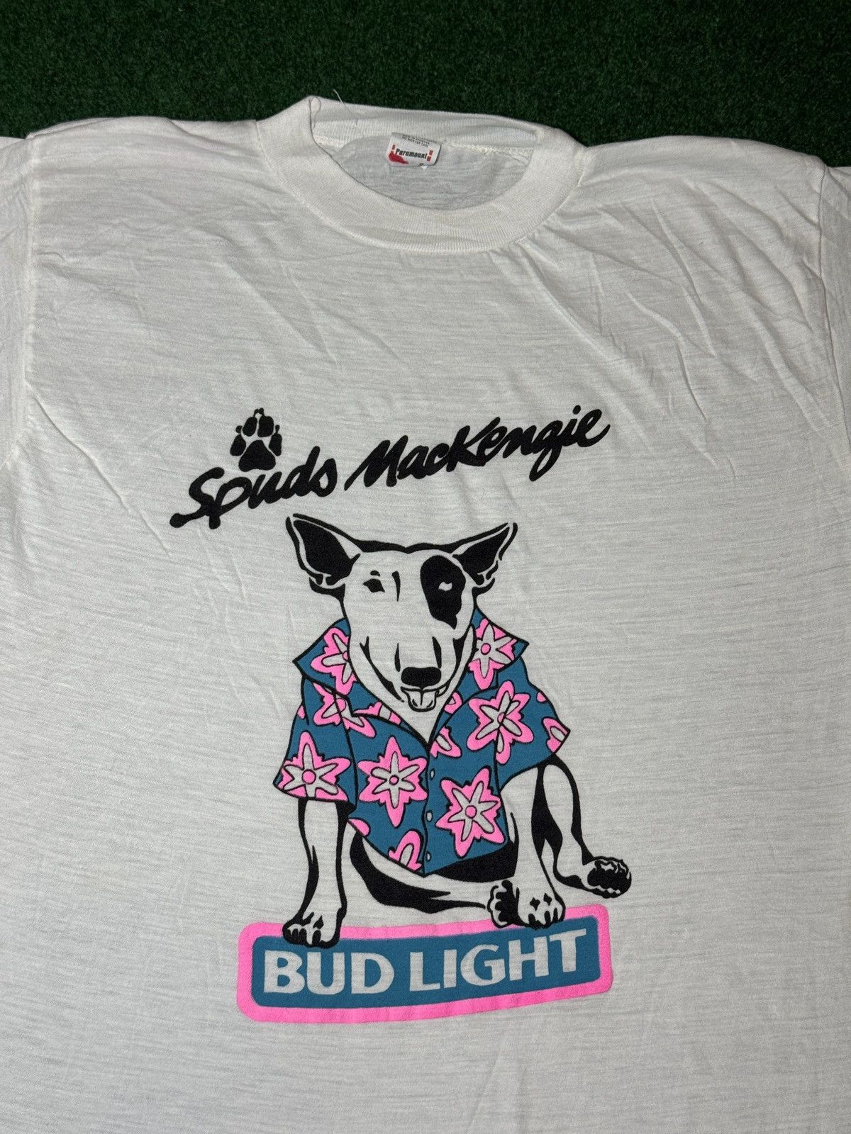 Vintage Vintage 80s Spud Mckenzie Budlight Beer Promo Retro T Shirt Size US S / EU 44-46 / 1 - 2 Thumbnail