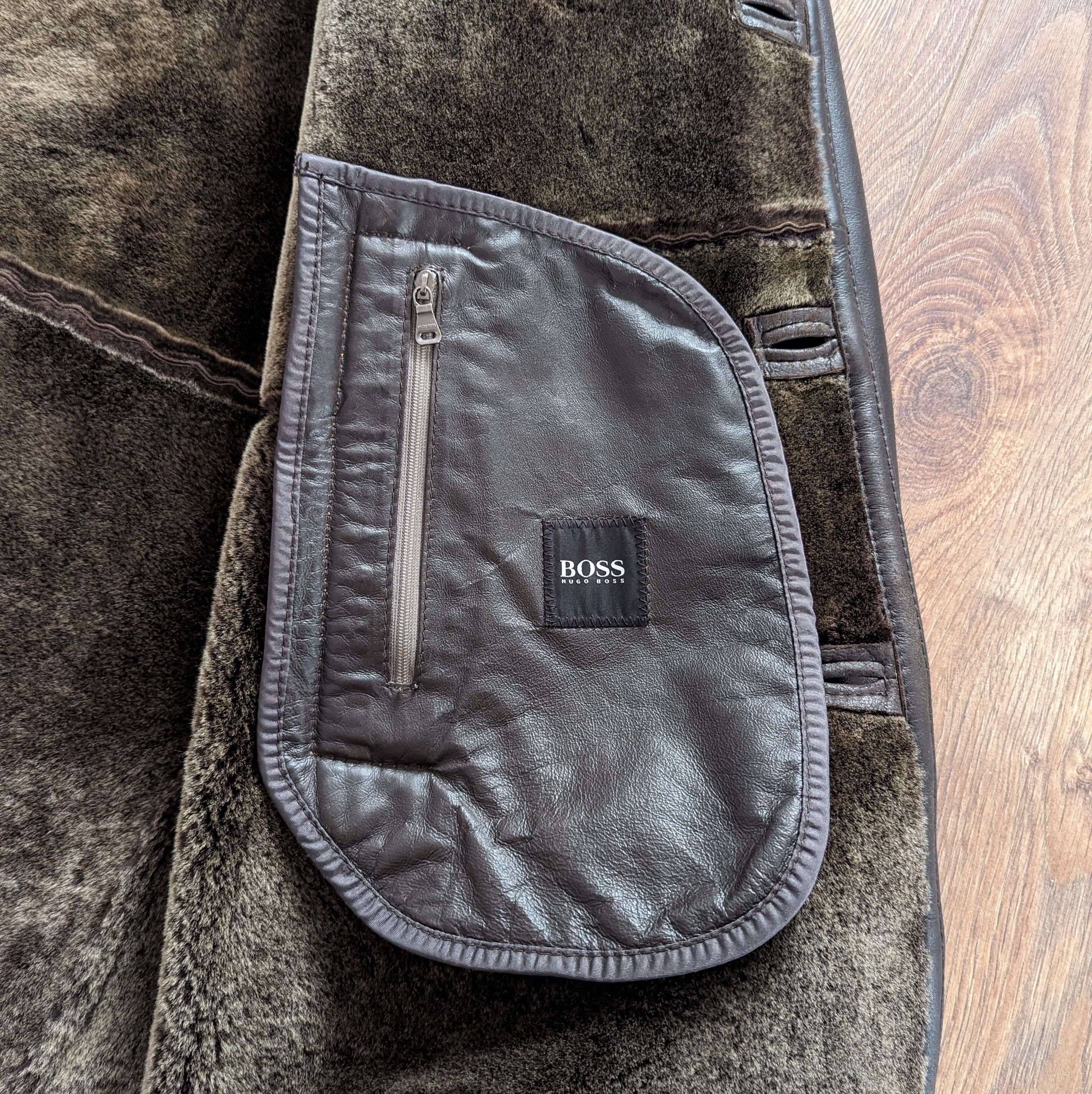 Hugo Boss HUGO BOSS Spanish Merino Lamb Brown Shearling Luxury Brand Size US L / EU 52-54 / 3 - 11 Thumbnail